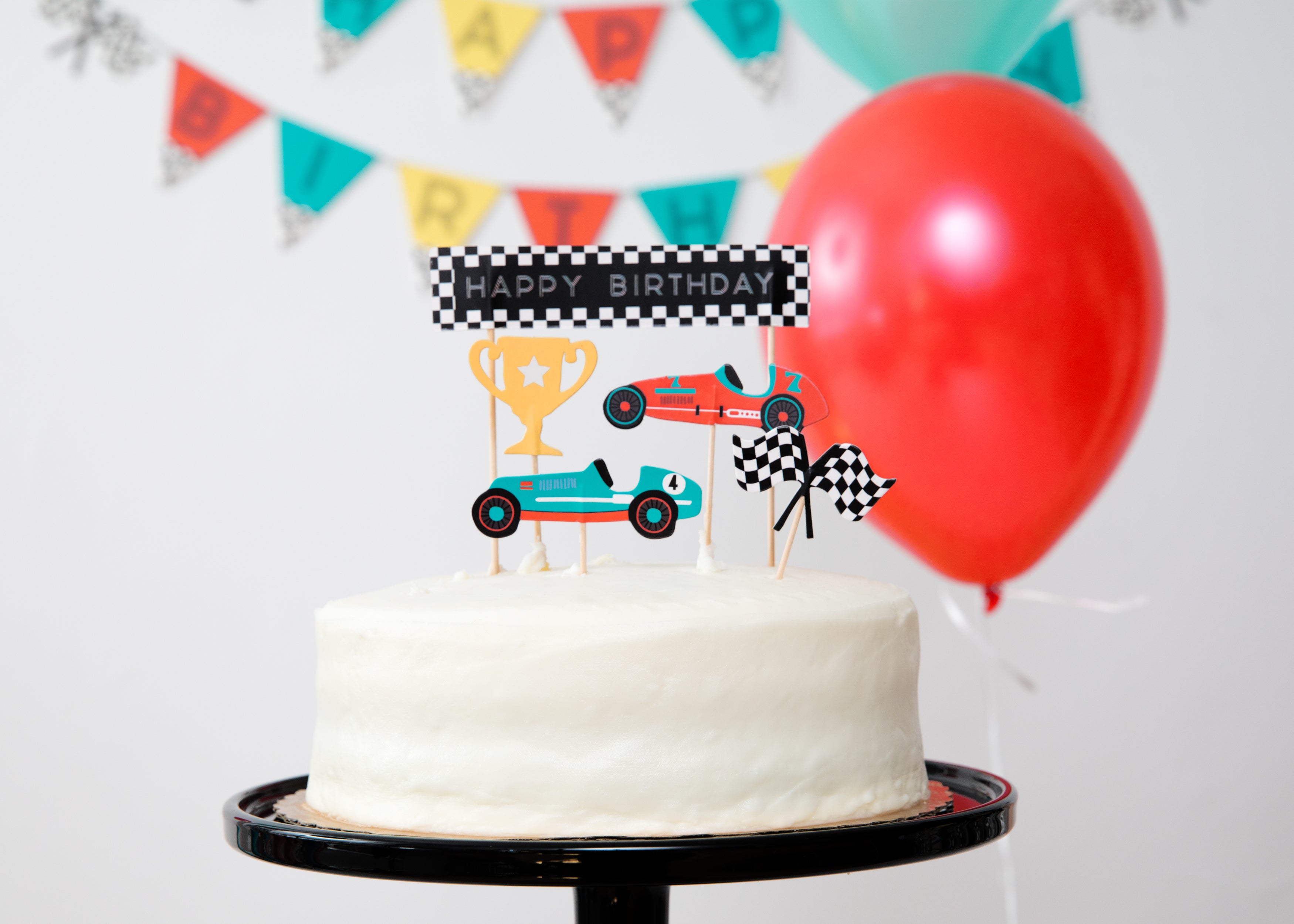 Race Car Cupcake Toppers & Wrappers, 11 Ct Merrilulu   