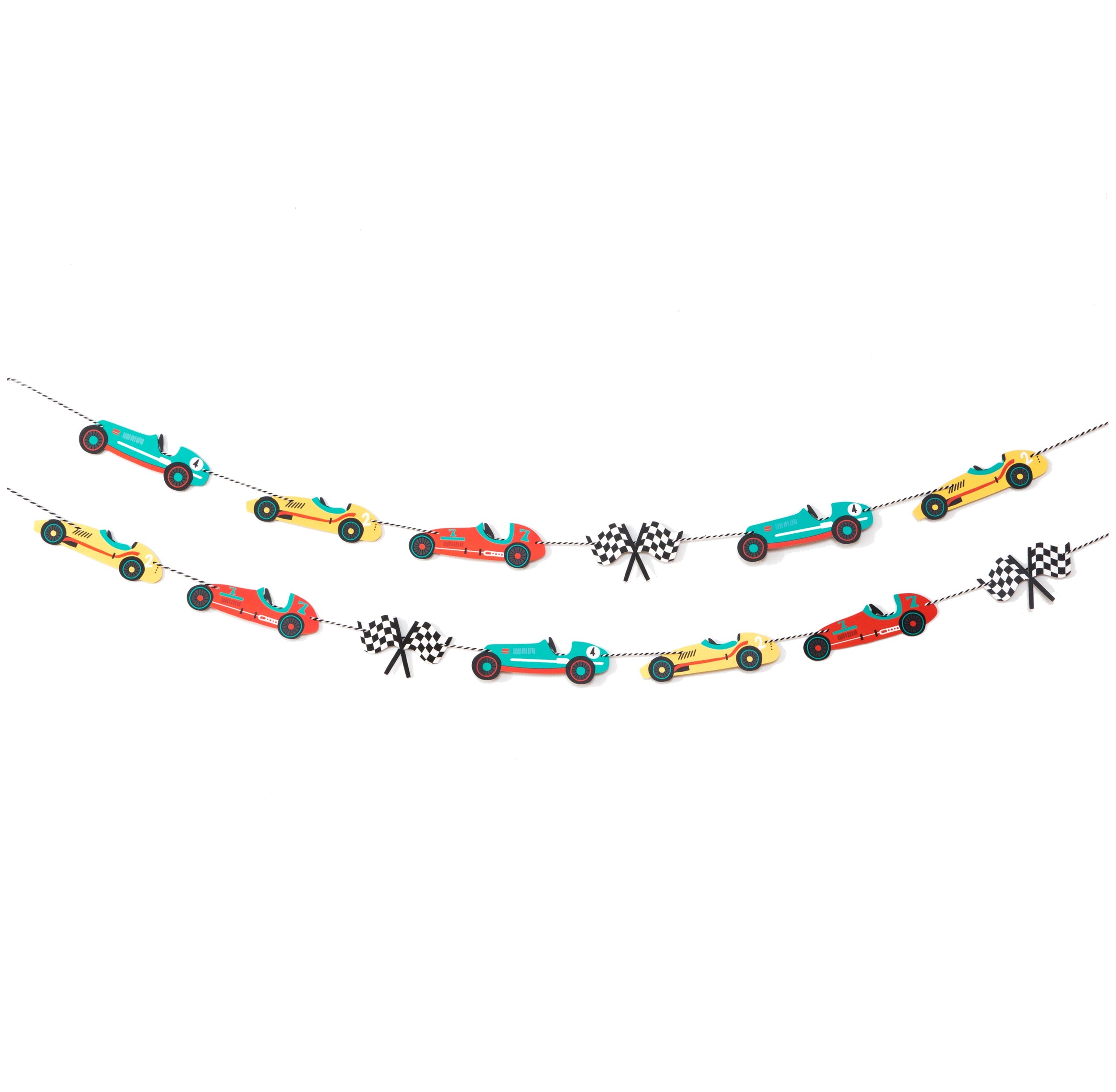 Vintage Race Car Party Garland Merrilulu   