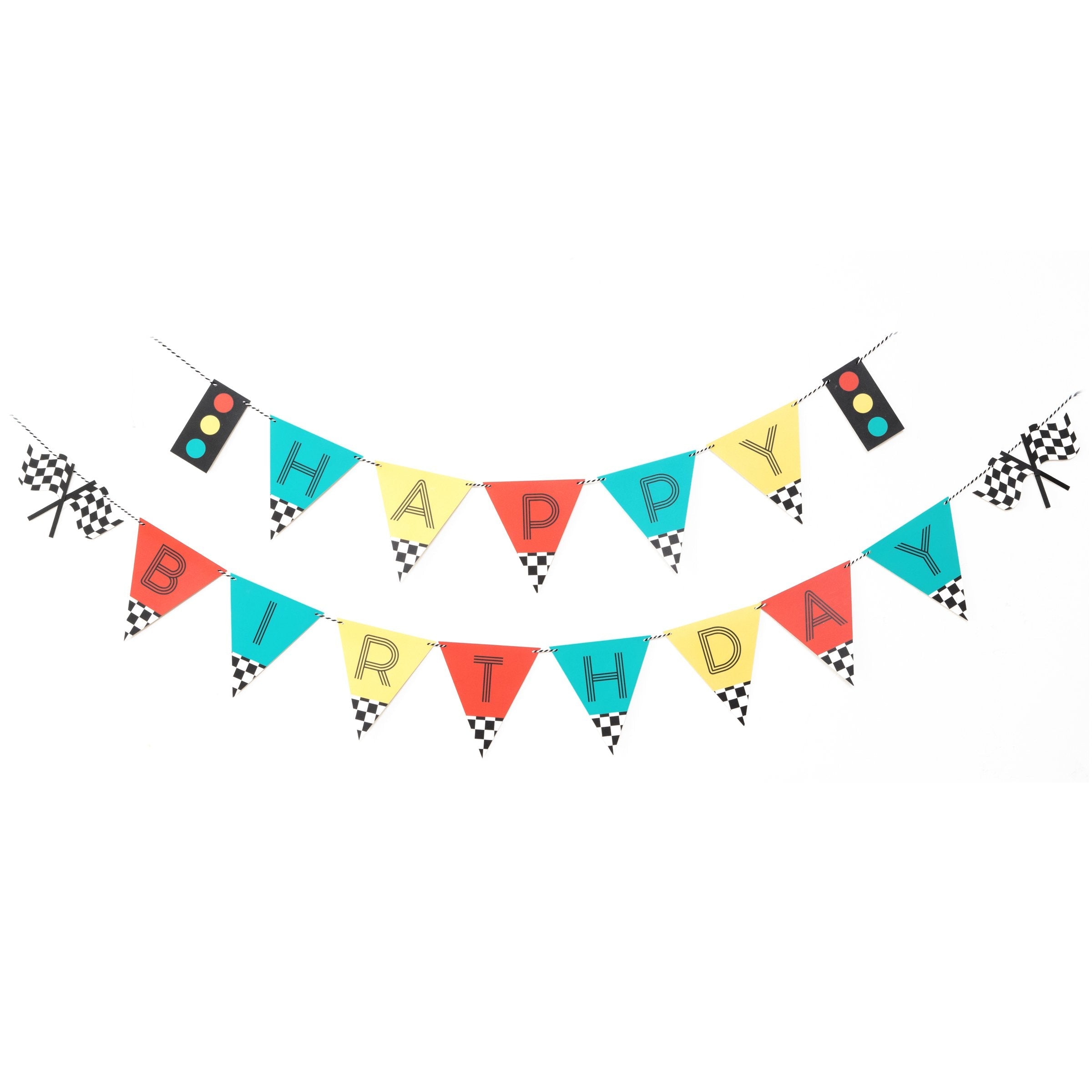 Race Car Birthday Banner Merrilulu   