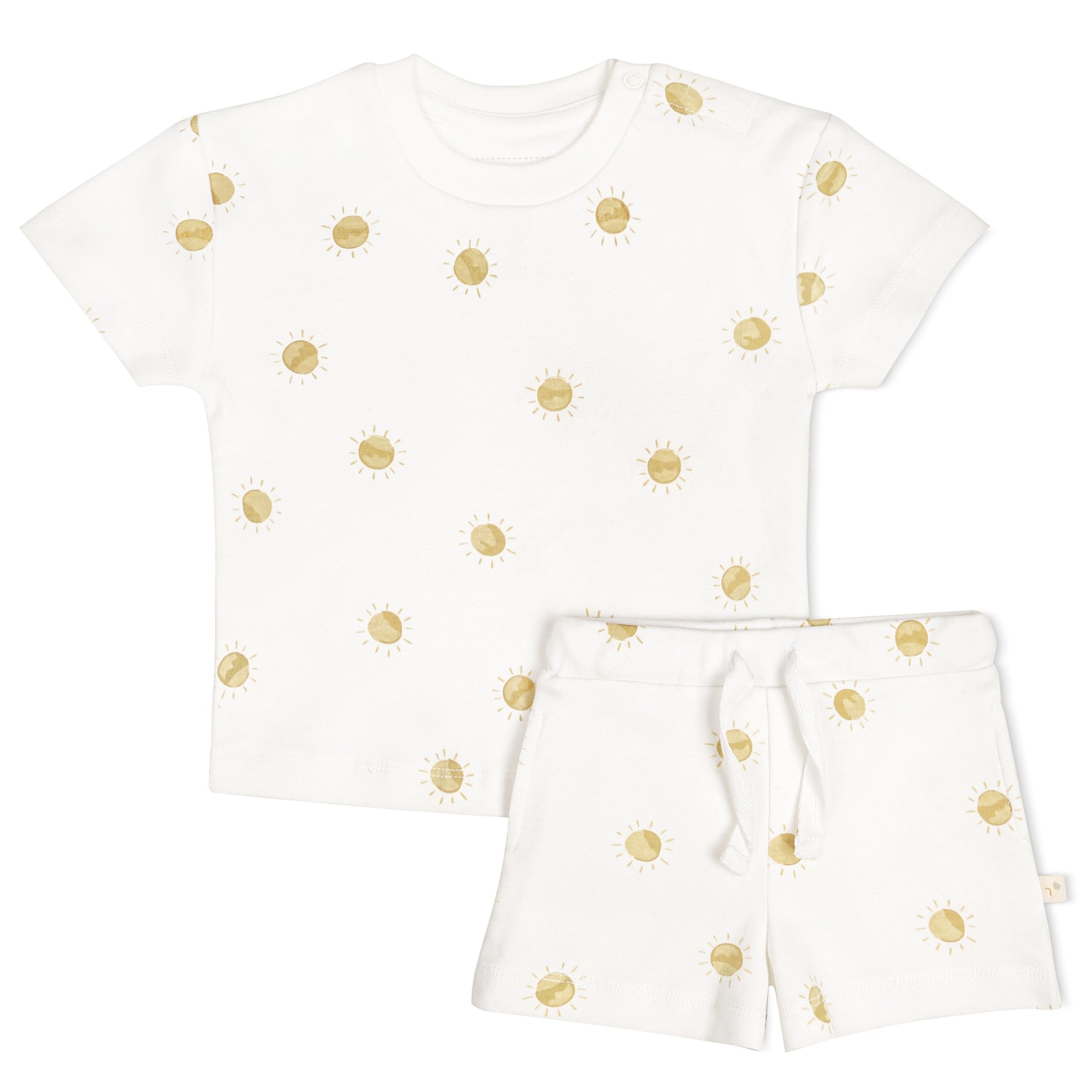 Organic Baby Toddler T-Shirt and Shorts Set - Sunshine Makemake Organics   