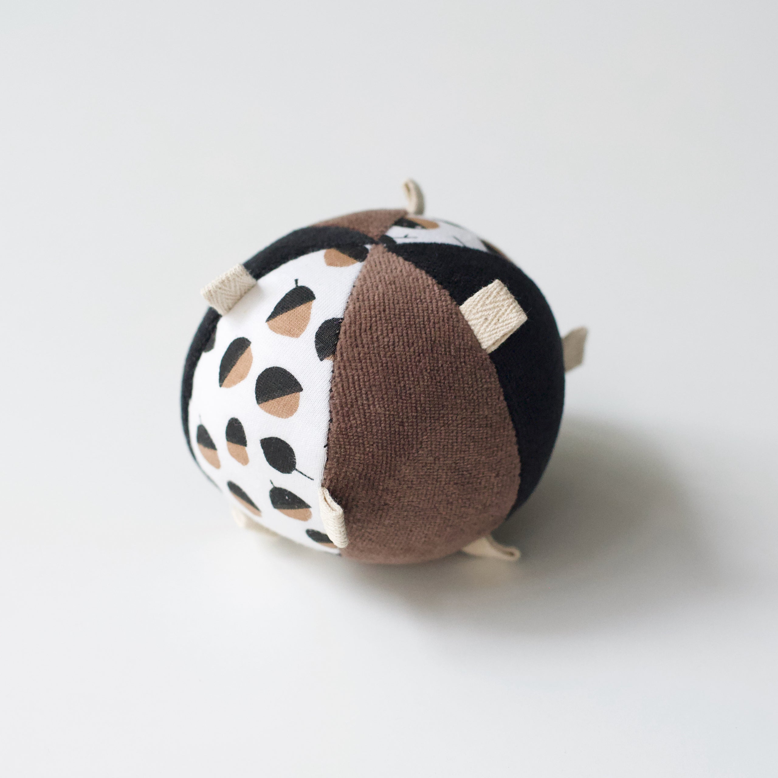 Taggy Ball With Rattle - Acorn Wee Gallery   