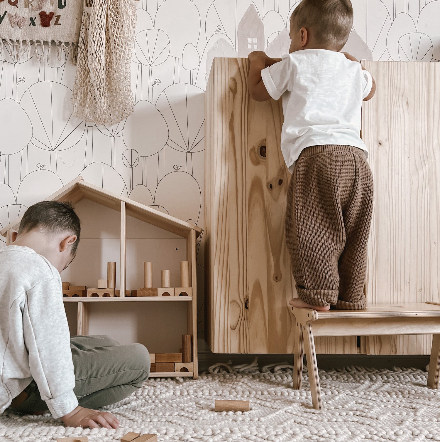 One Step | Wooden Step Stools for Kids All Circles   