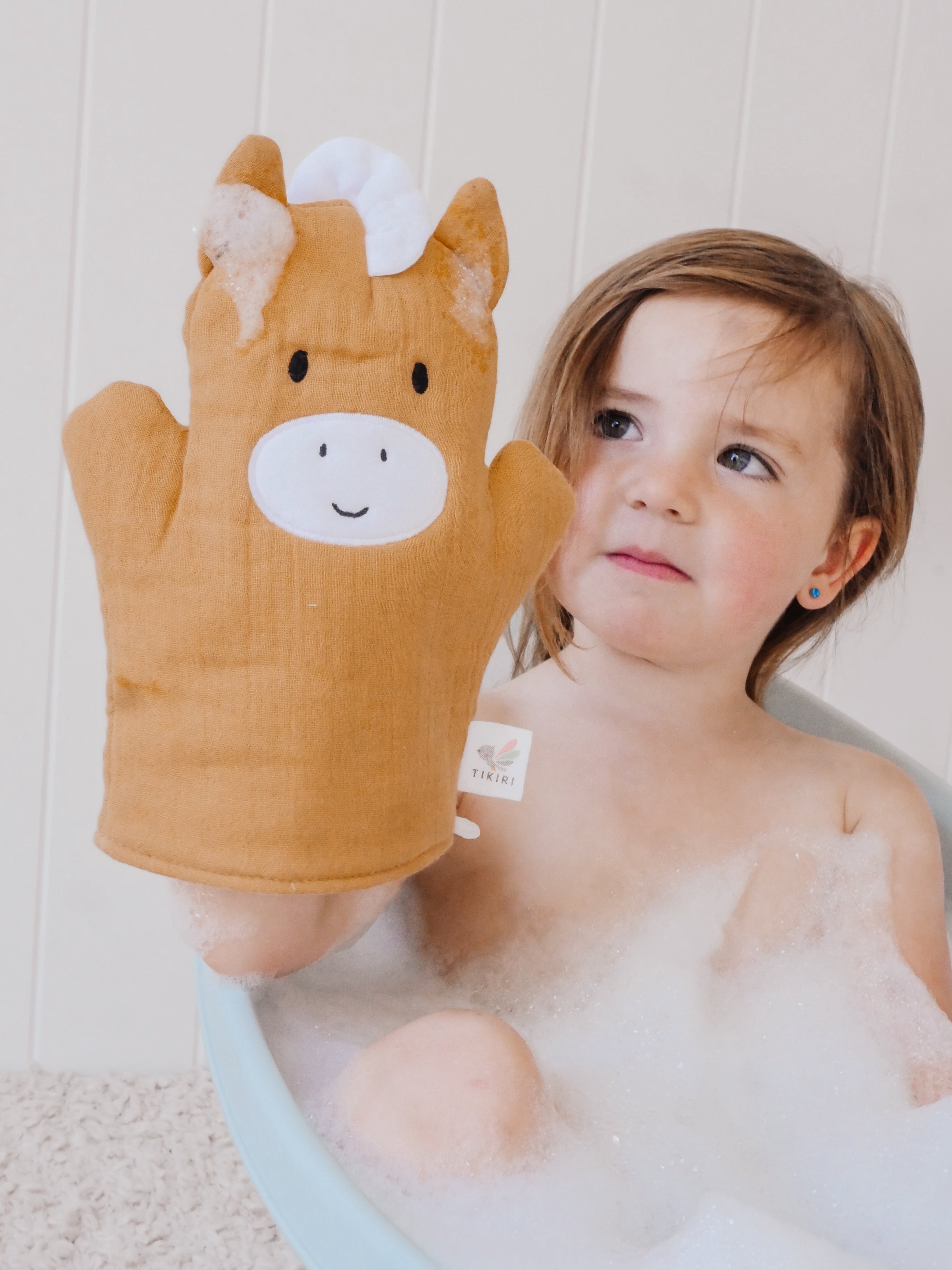 Farm Bath Mitt - Horse Tikiri Toys   