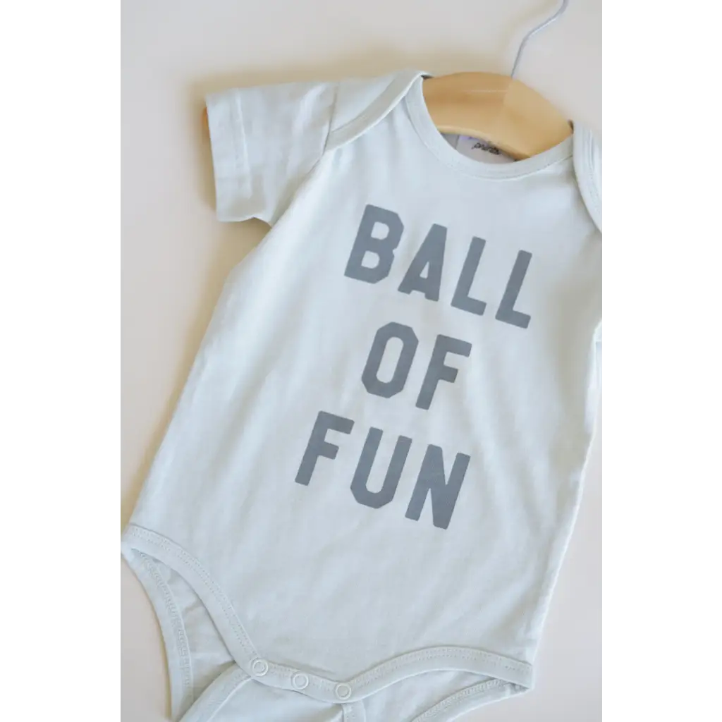 Ball of Fun Organic Cotton Baby Bodysuit Polished Prints   