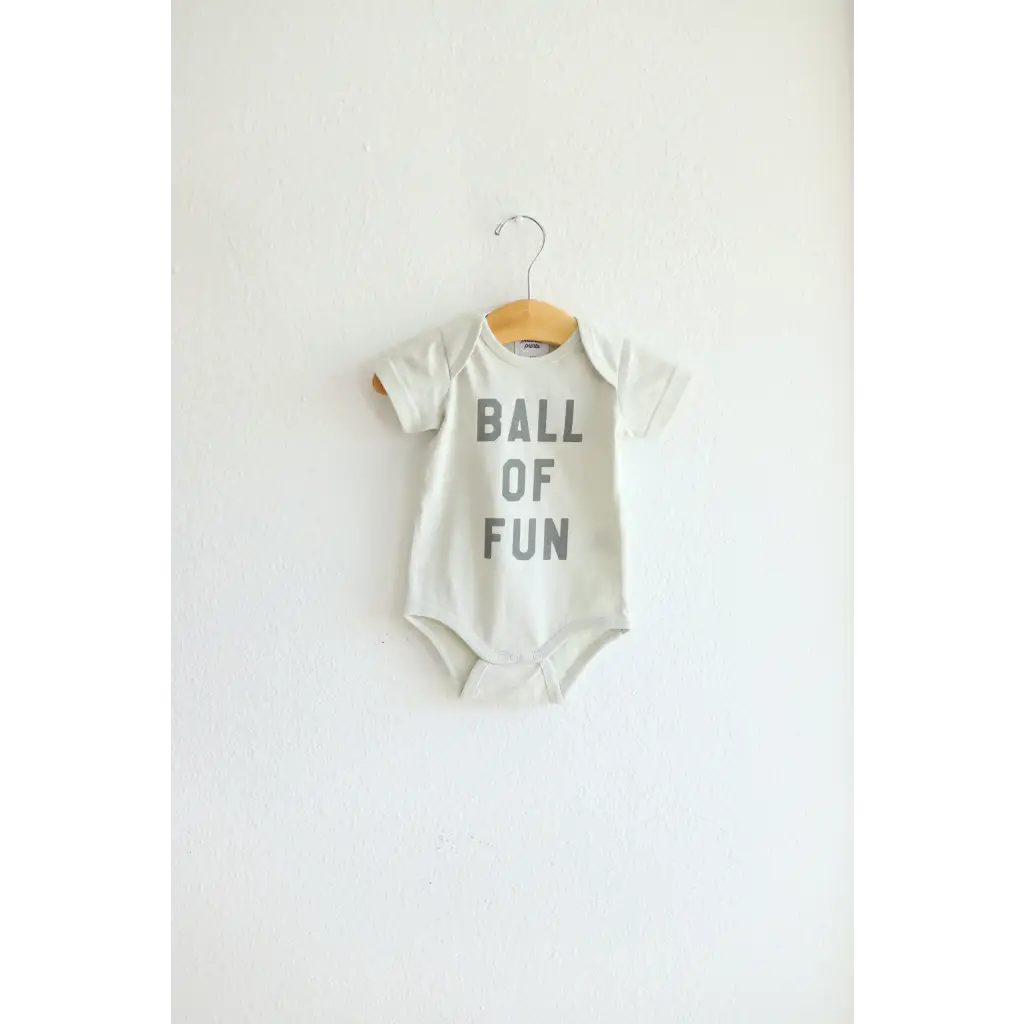 Ball of Fun Organic Cotton Baby Bodysuit Polished Prints   