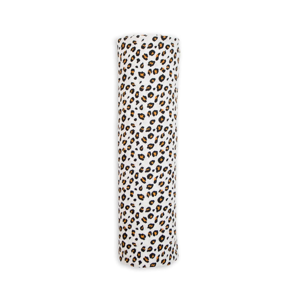 Bamboo Muslin Swaddle Lulujo Leopard  