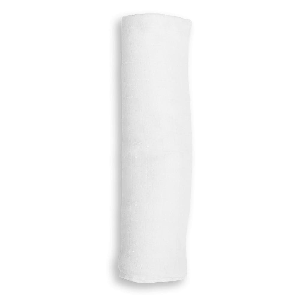 Bamboo Muslin Swaddle Lulujo White  