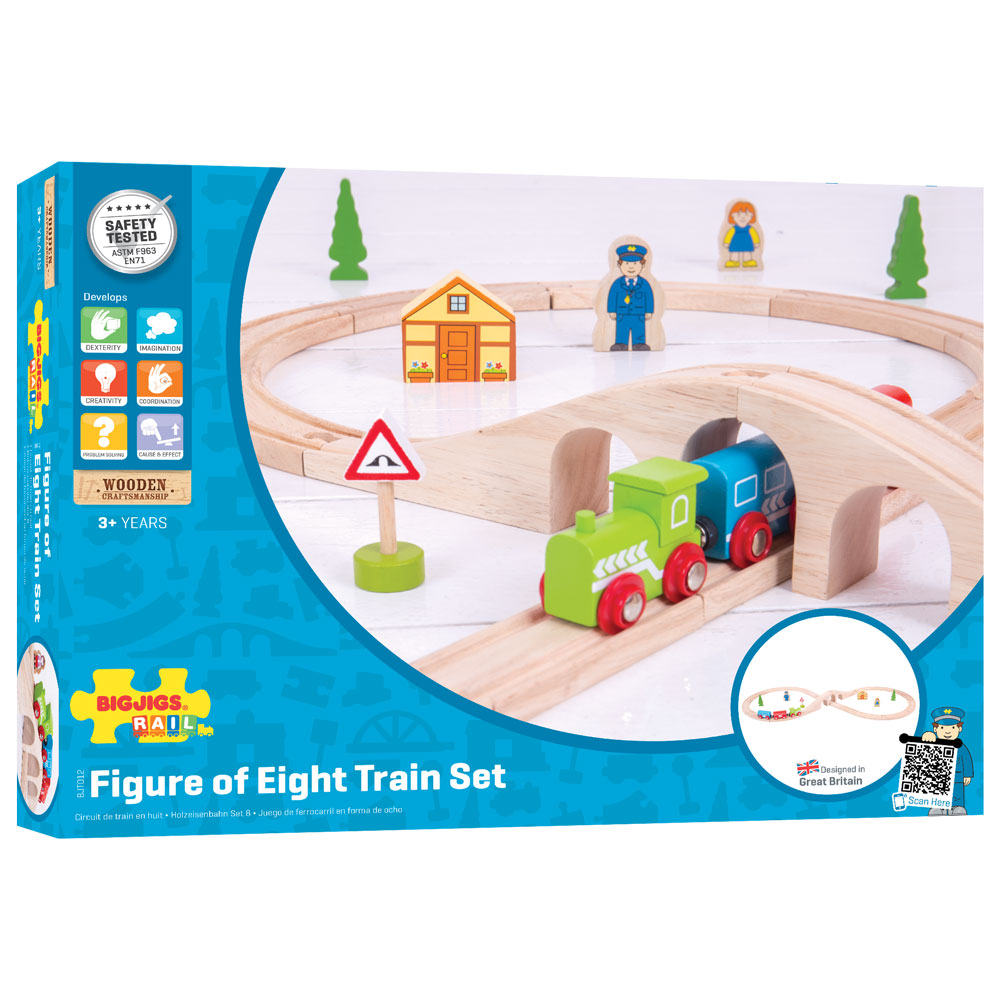 Figure of Eight Train Set Bigjigs Toys   