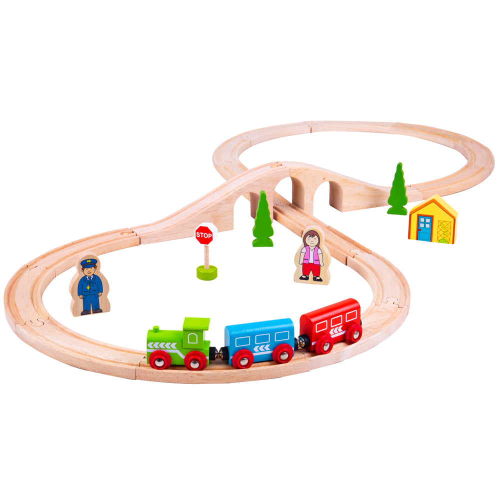 Figure of Eight Train Set Bigjigs Toys   