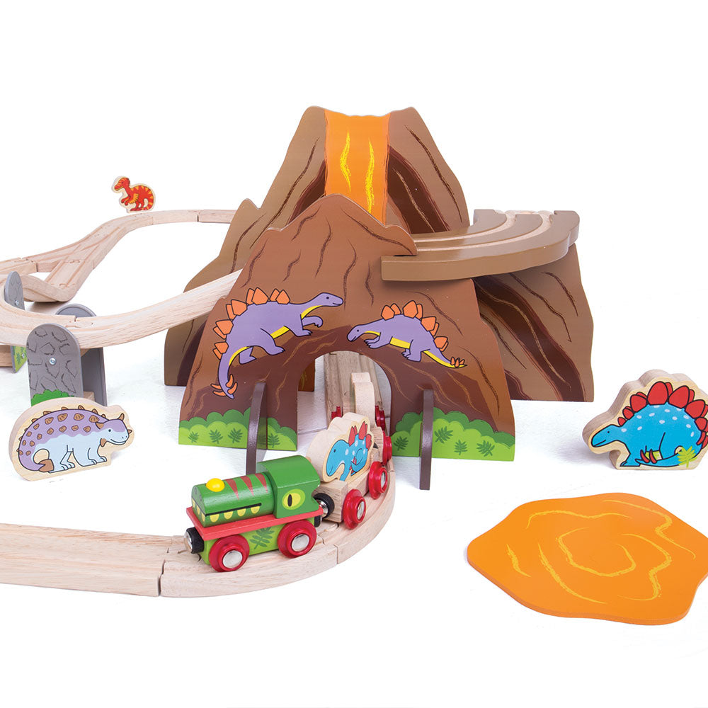 Dinosaur Railway Set Bigjigs Toys   