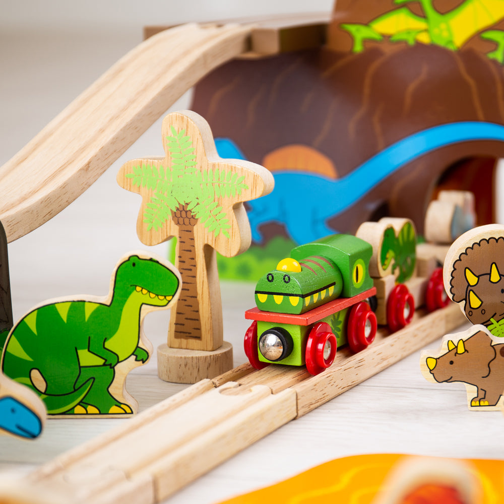 Dinosaur Railway Set Bigjigs Toys   