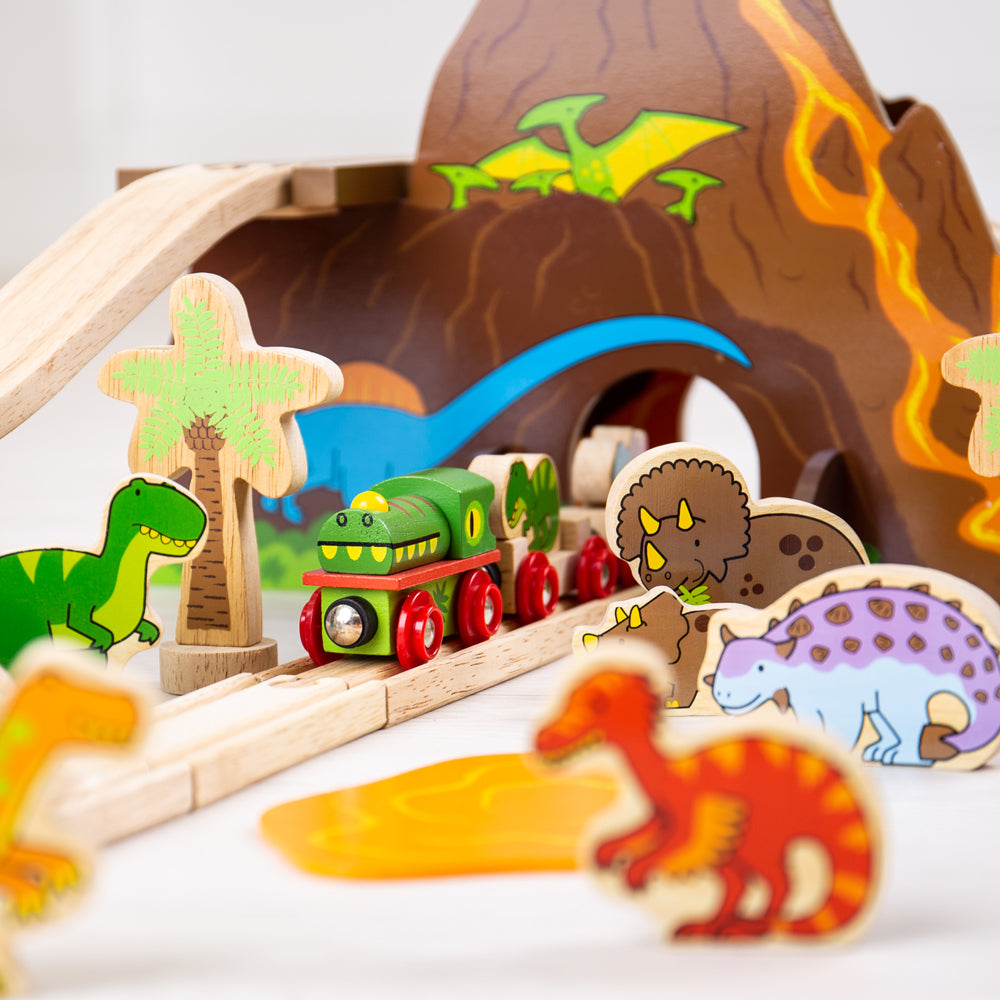 Dinosaur Railway Set Bigjigs Toys   