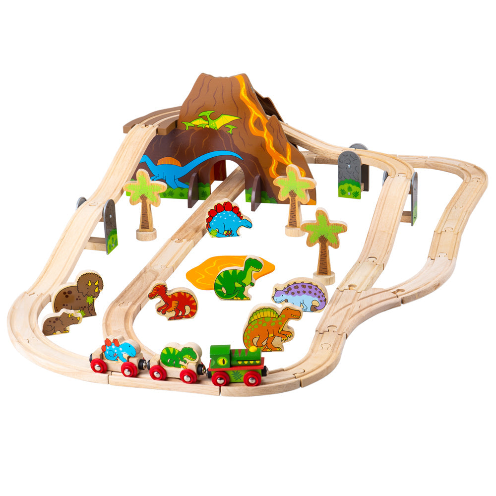 Dinosaur Railway Set Bigjigs Toys   