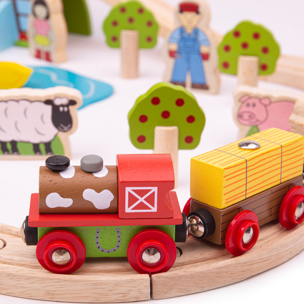 Farm Train Set Bigjigs Toys   