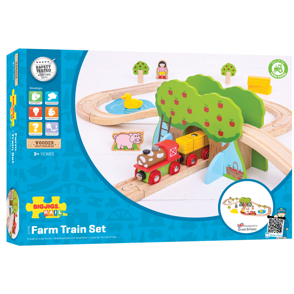 Farm Train Set Bigjigs Toys   