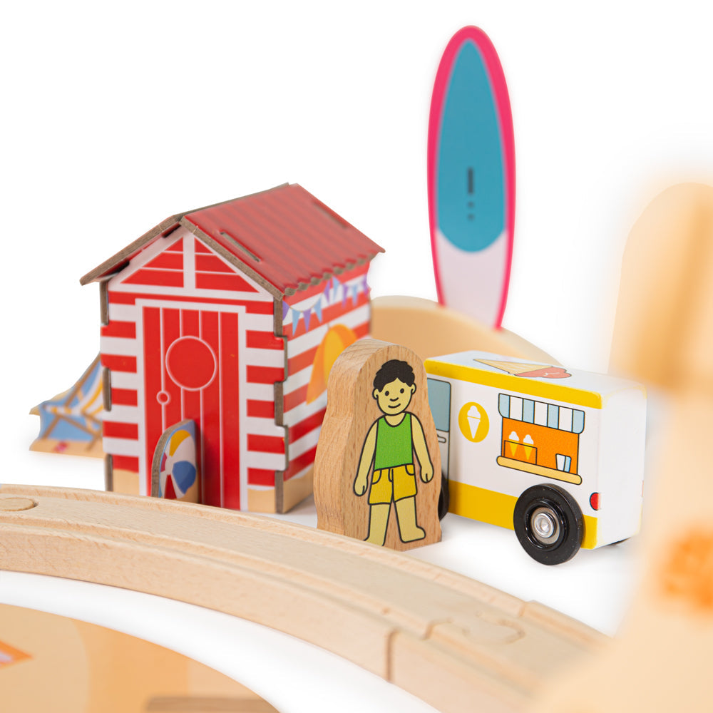 Coastal Clean Up Train Set Bigjigs Toys   