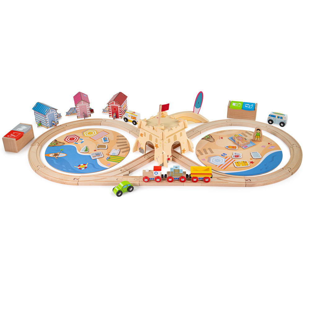 Coastal Clean Up Train Set Bigjigs Toys   