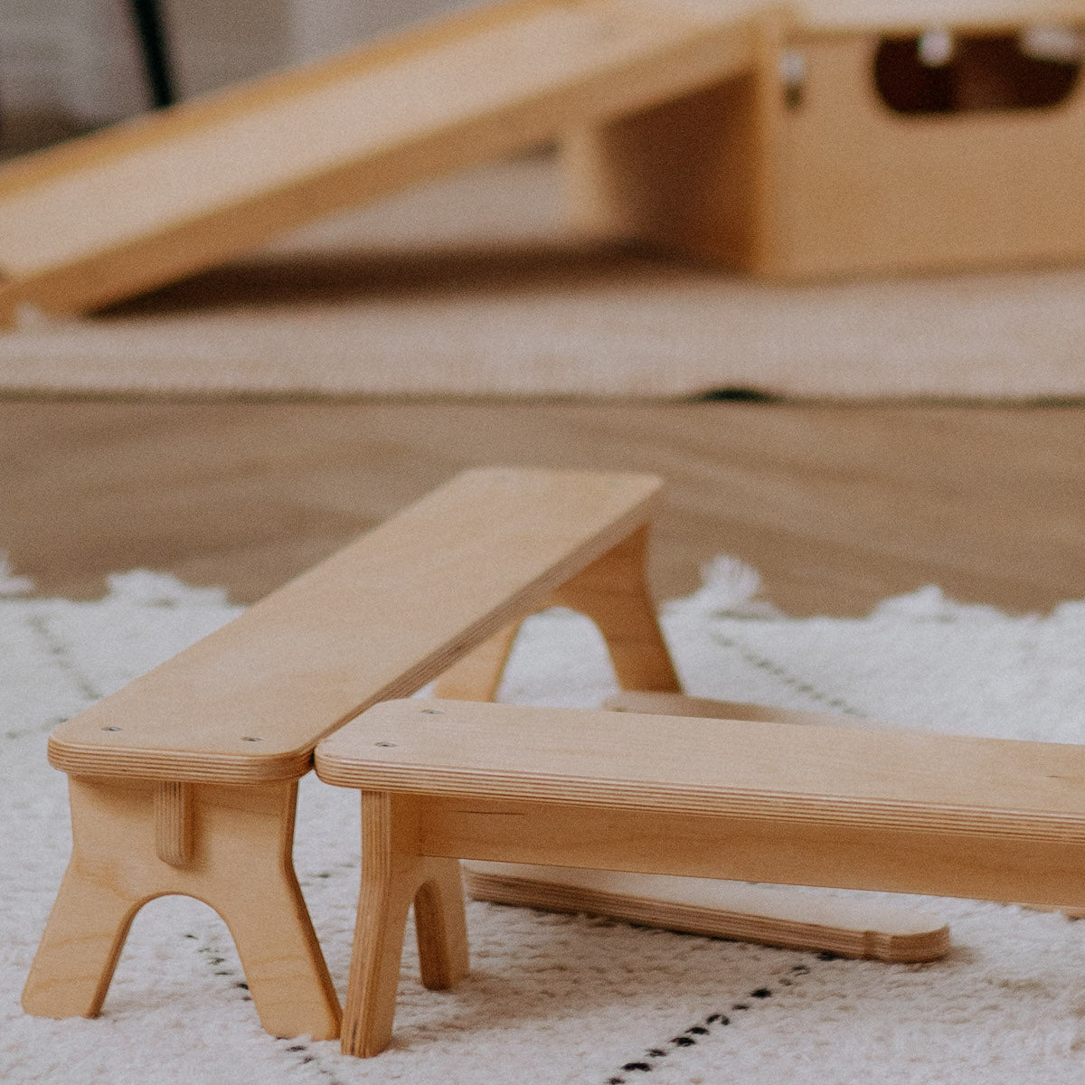 PlayBeam - Wooden Balance Beam for Kids All Circles   