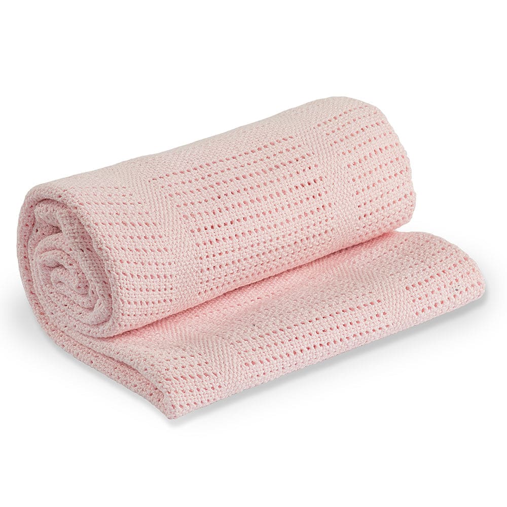 Cellular Blanket Lulujo Pink  