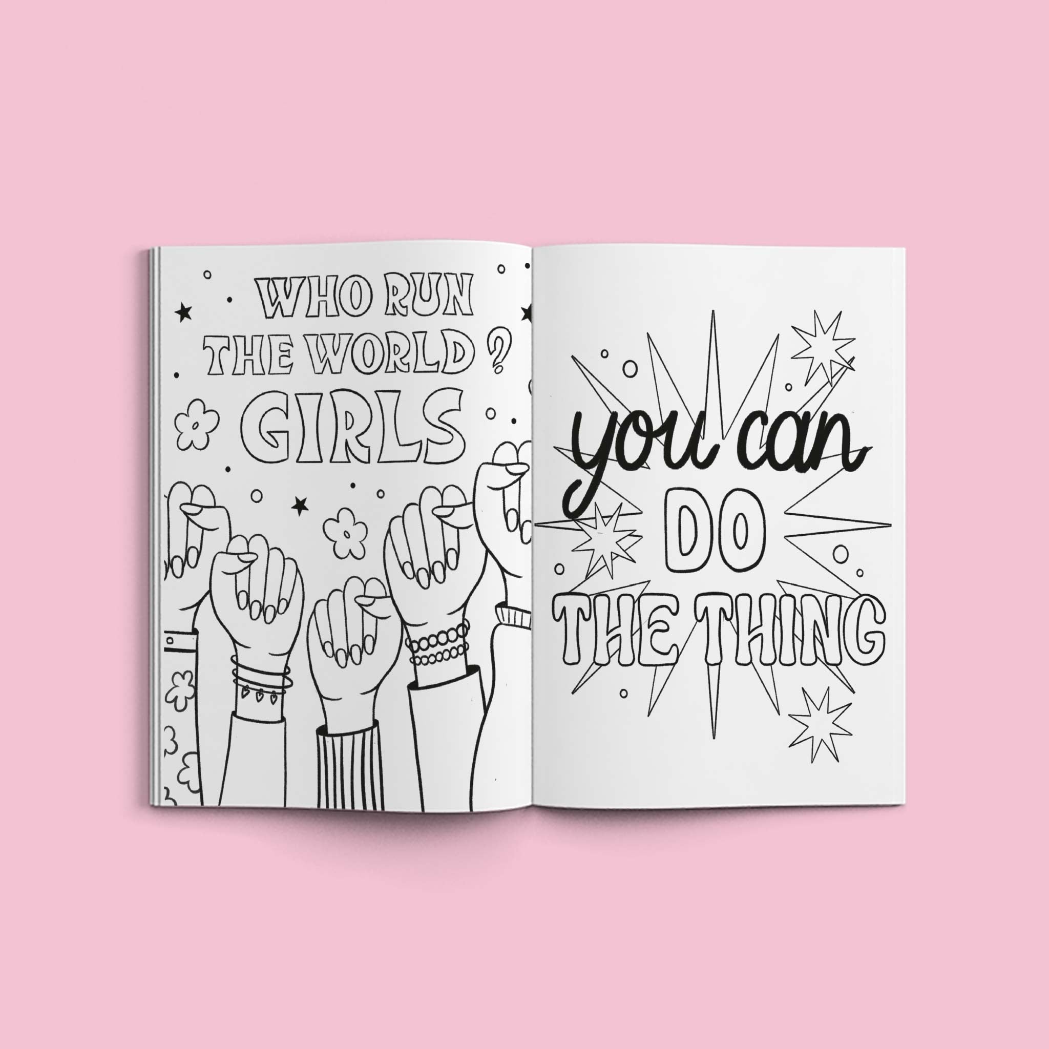 Girl Power Coloring Book Kids Crafts   