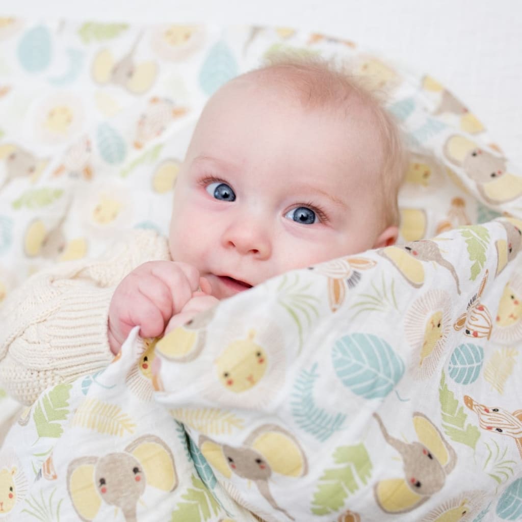 Cotton Muslin Swaddle Lulujo   