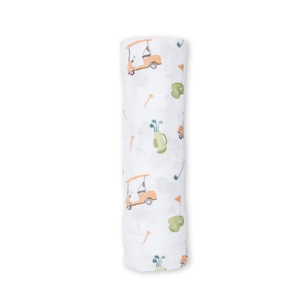 Cotton Muslin Swaddle Lulujo Golf  