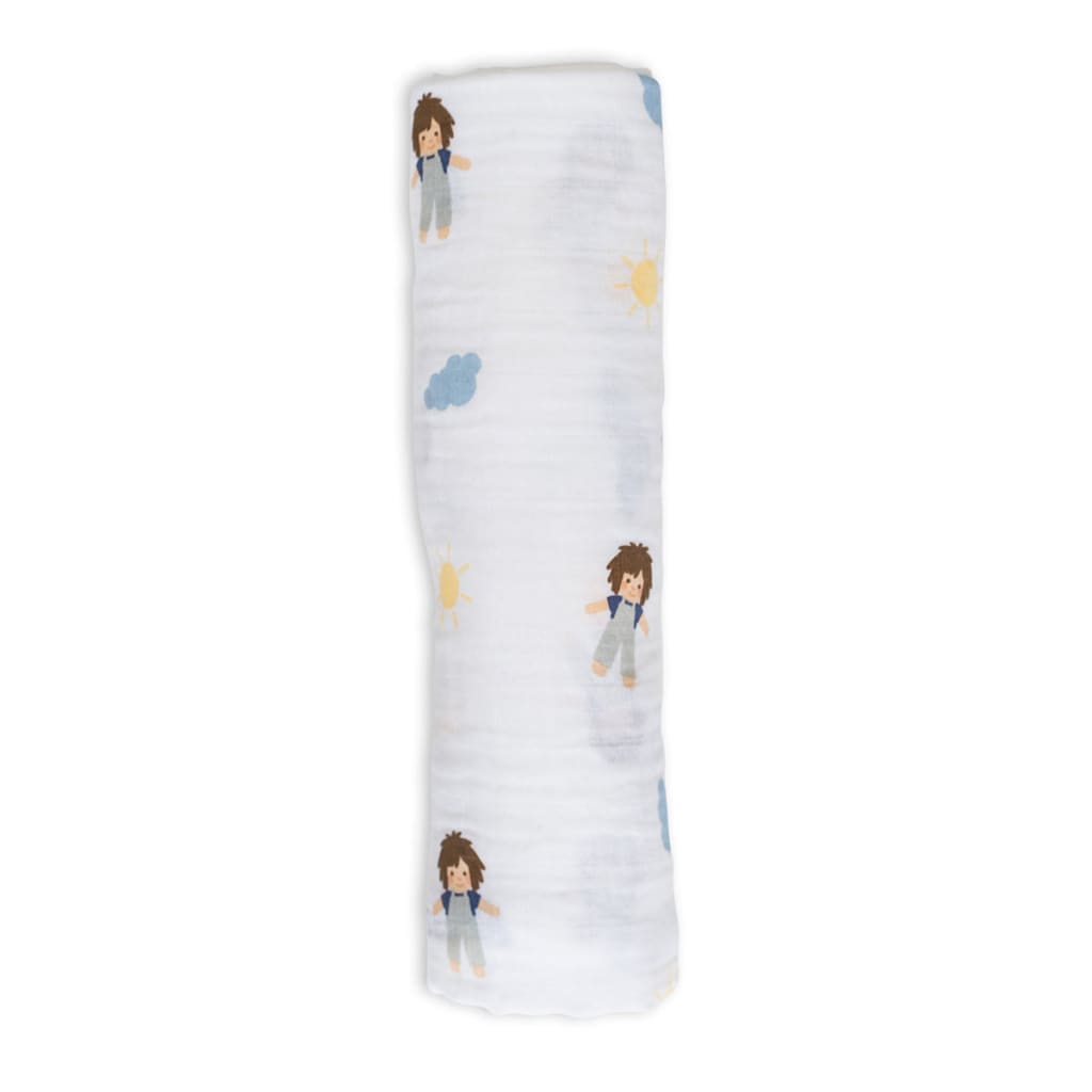 Cotton Muslin Swaddle Lulujo My Friend Jo  