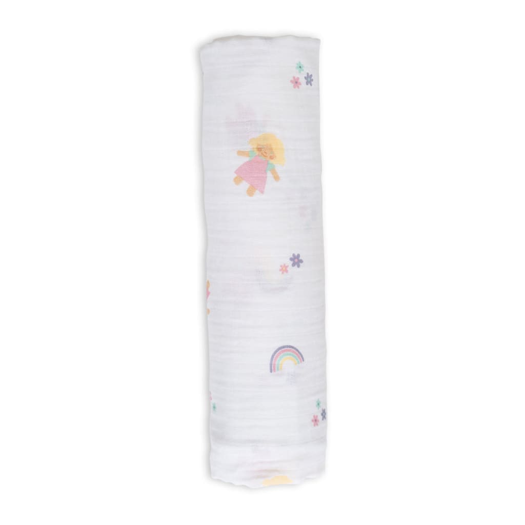 Cotton Muslin Swaddle Lulujo My Friend Lulu  