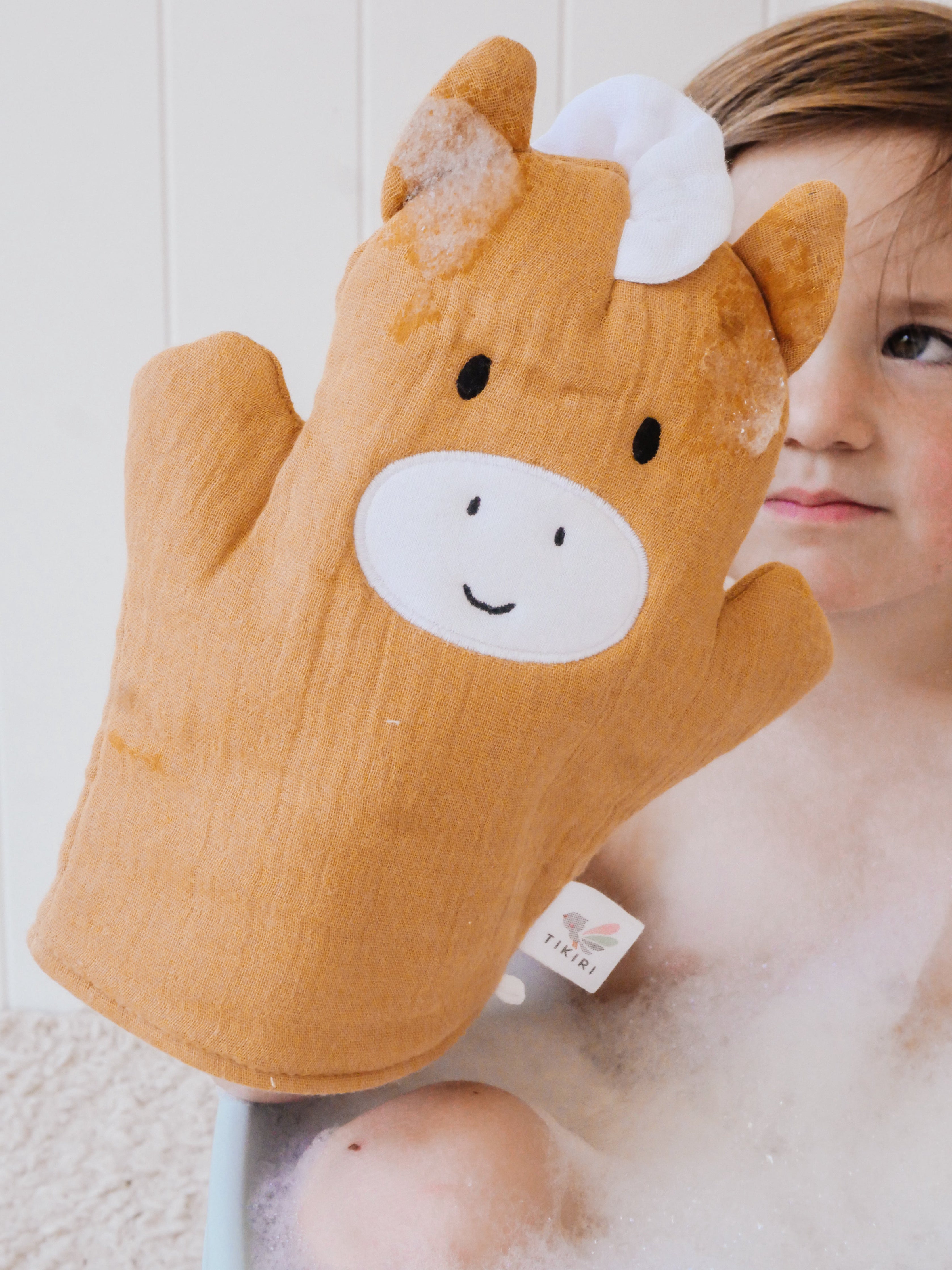 Farm Bath Mitt - Horse Tikiri Toys   