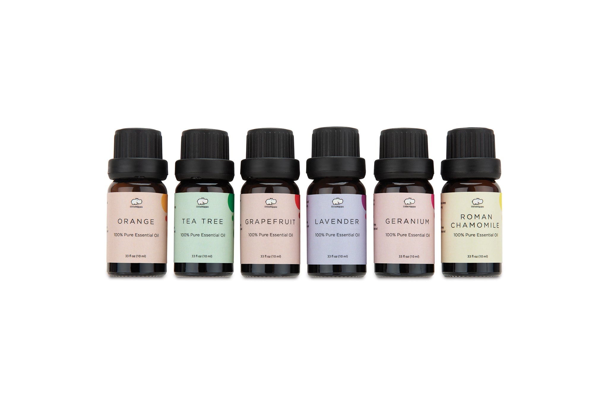 6 Piece Premium Essential Oil Set Little Hippo   