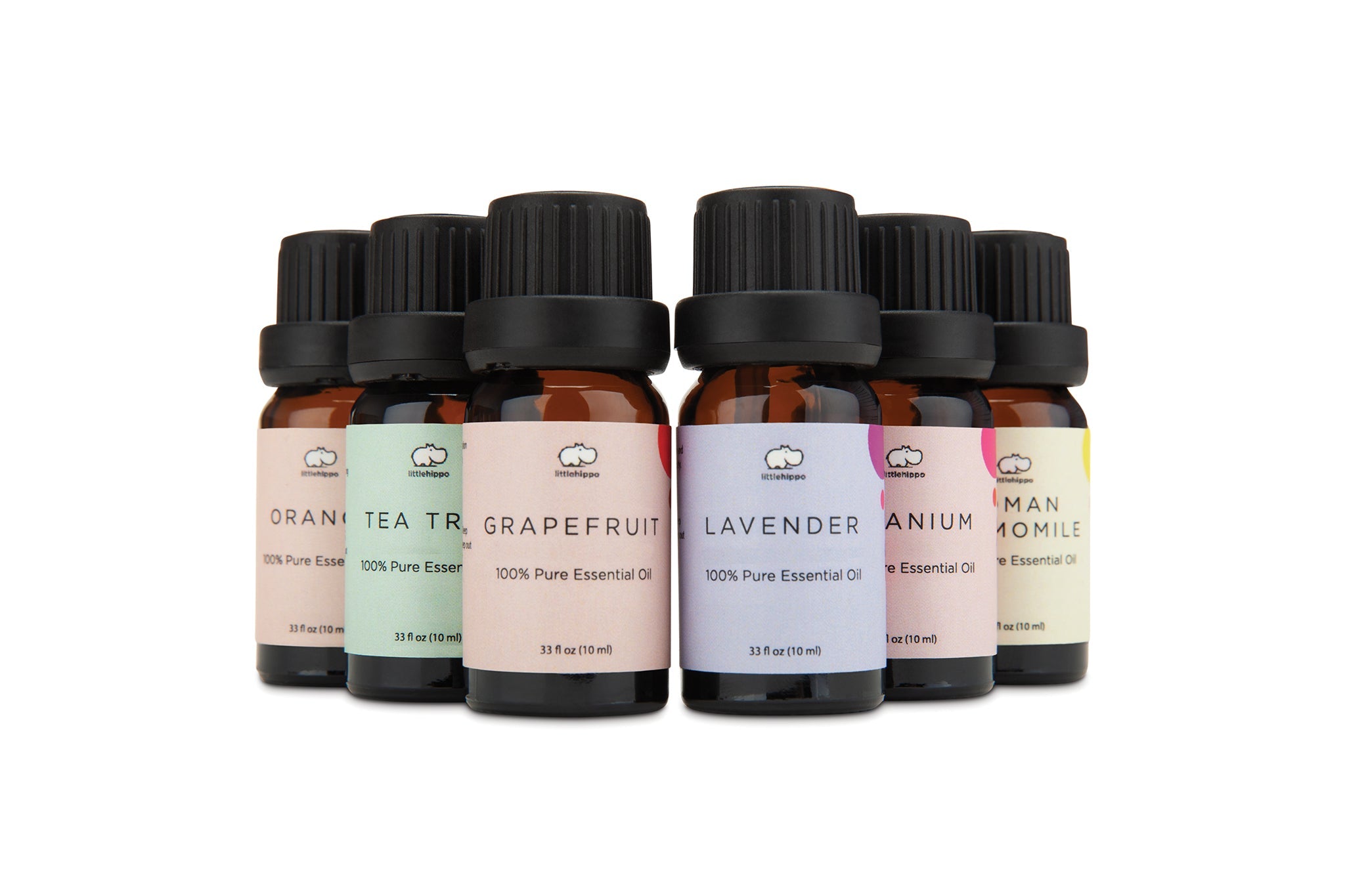 6 Piece Premium Essential Oil Set Little Hippo   