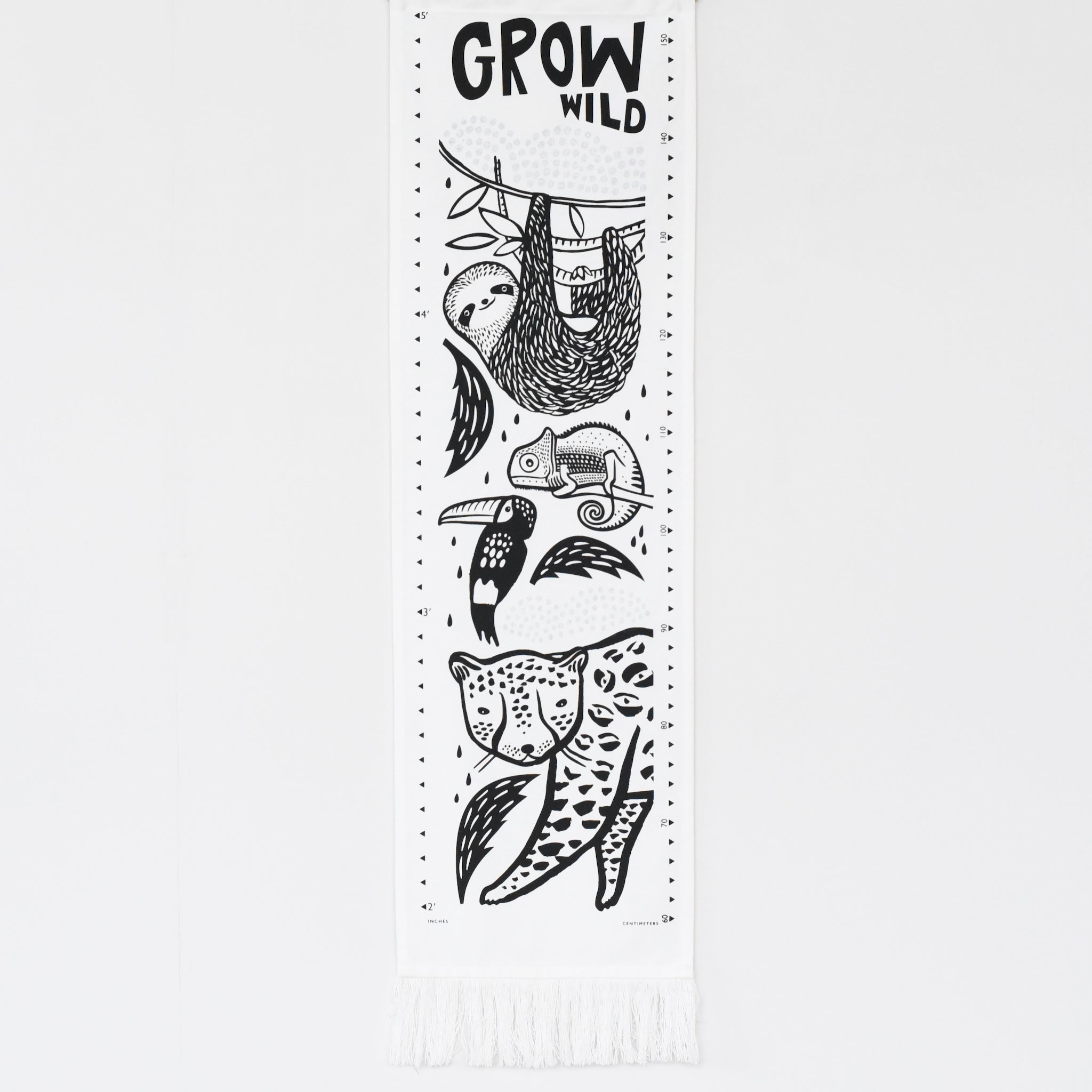 Canvas Growth Chart - Rainforest Wee Gallery   