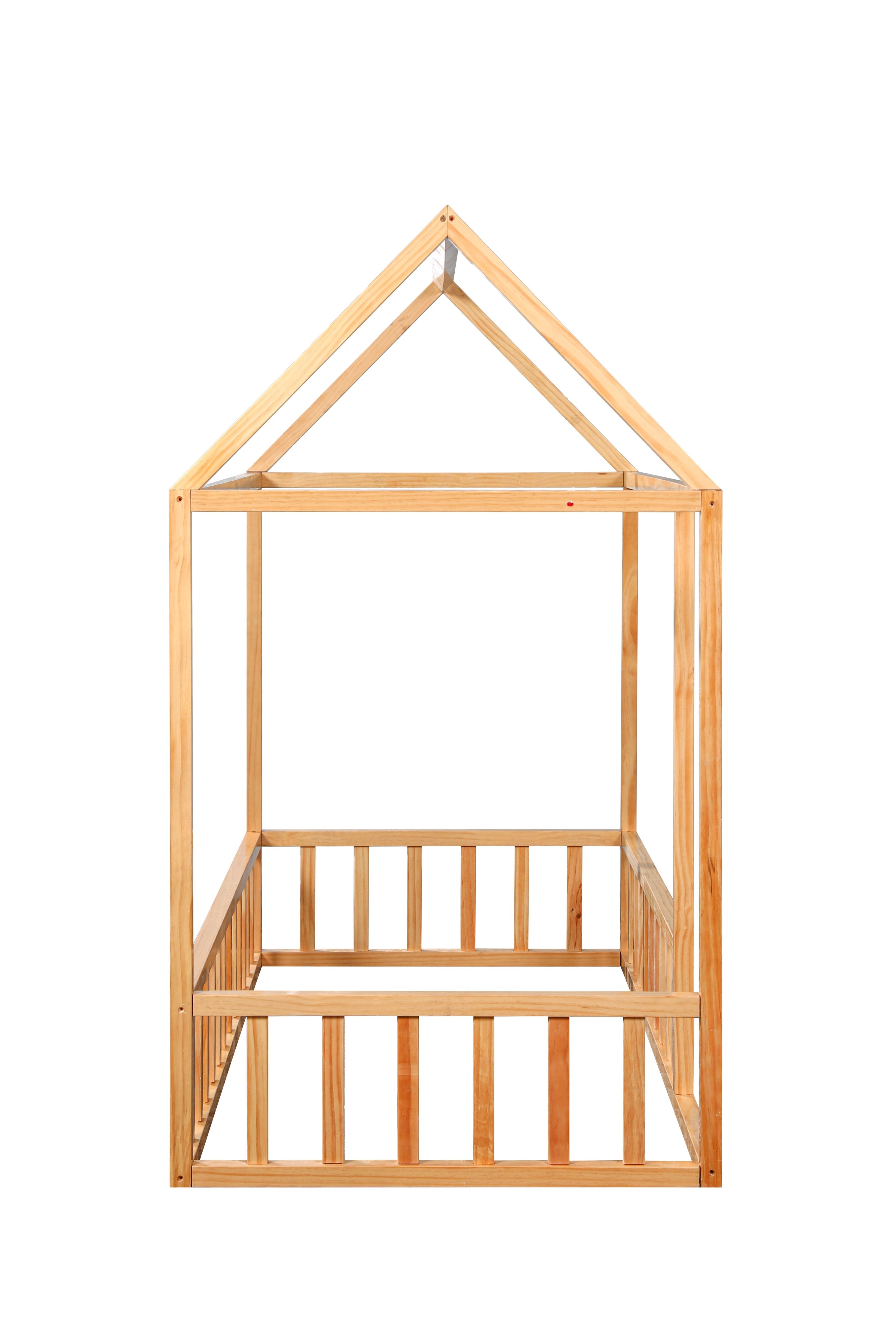 Montessori House Bed With Rails 2MamaBees   