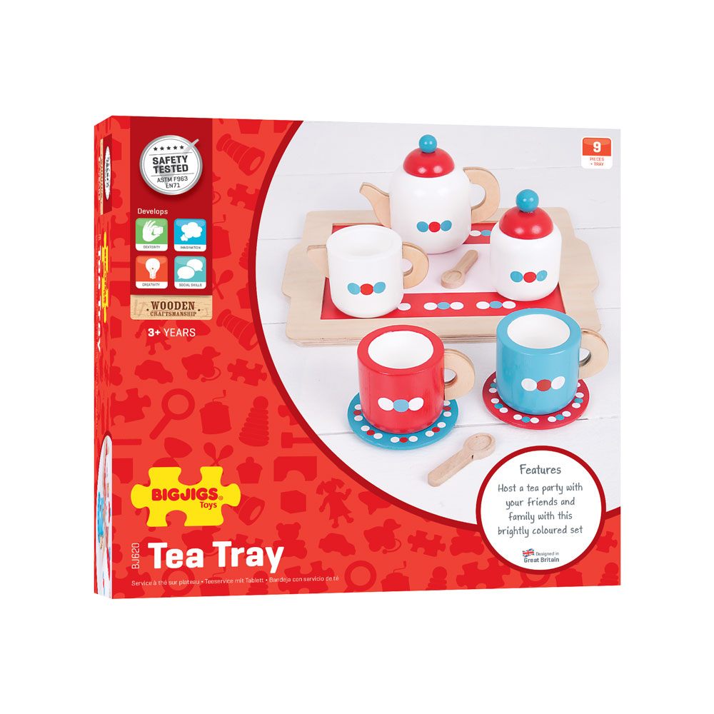 Tea Set on a Tray Bigjigs Toys   