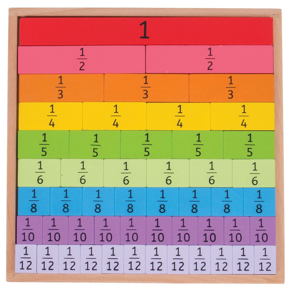 Fractions Tray Bigjigs Toys   