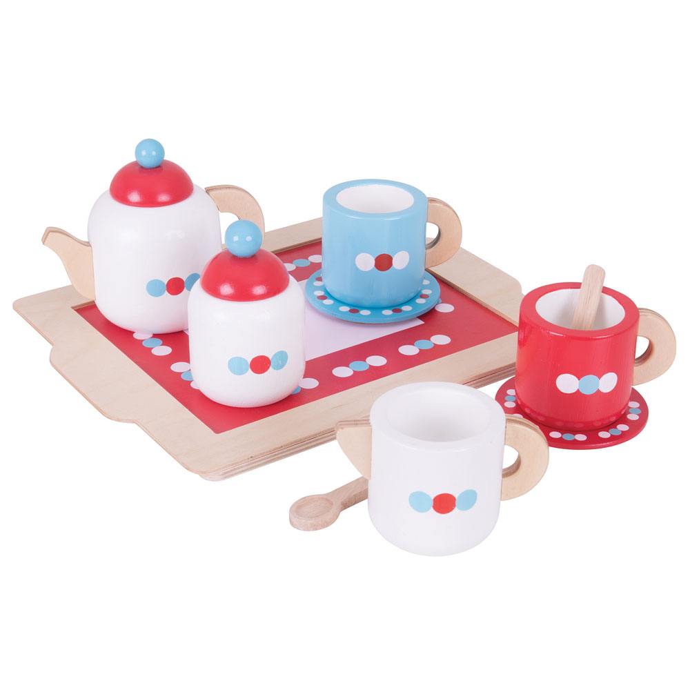 Tea Set on a Tray Bigjigs Toys   