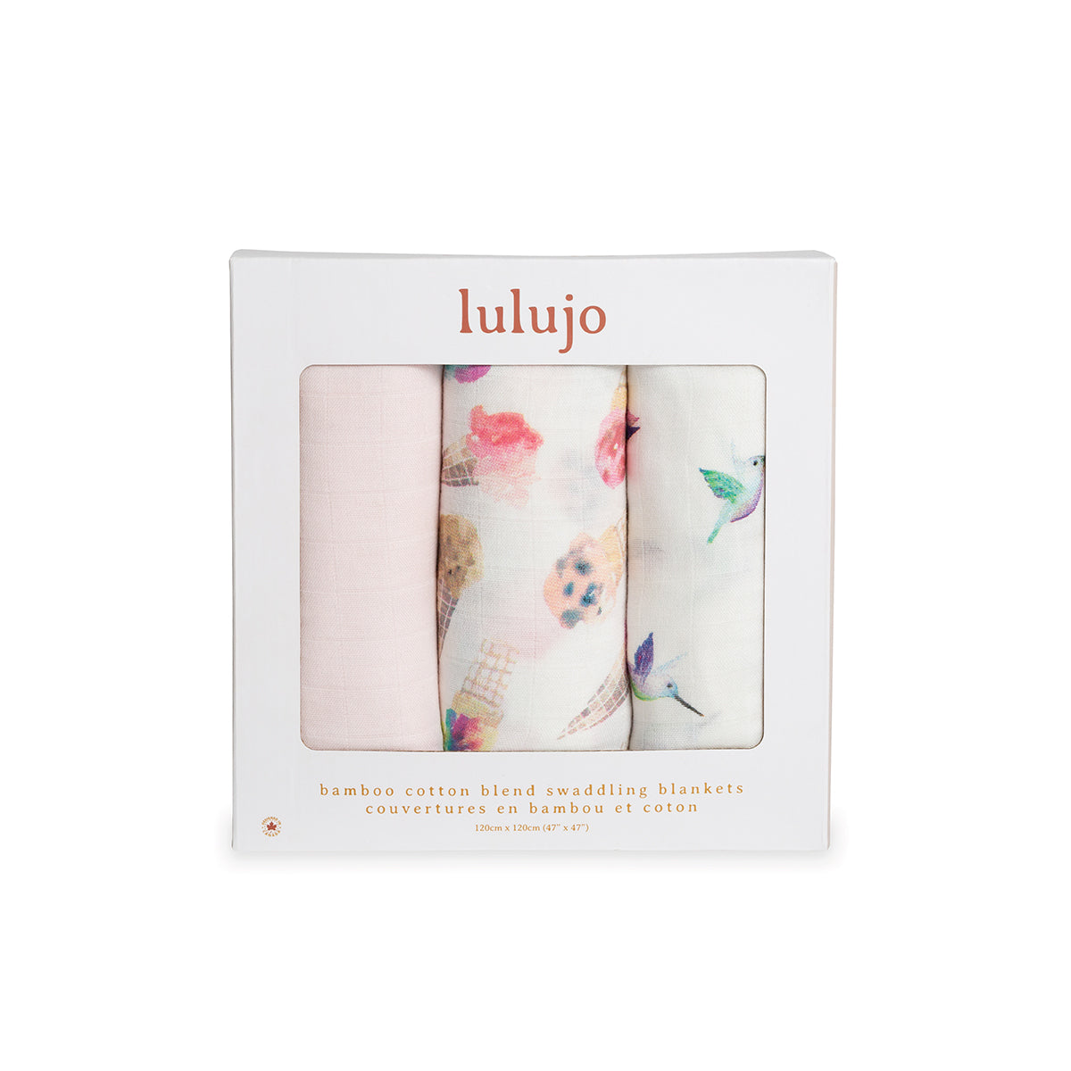 Silky Soft Bamboo Swaddles 3 Pack Lulujo   