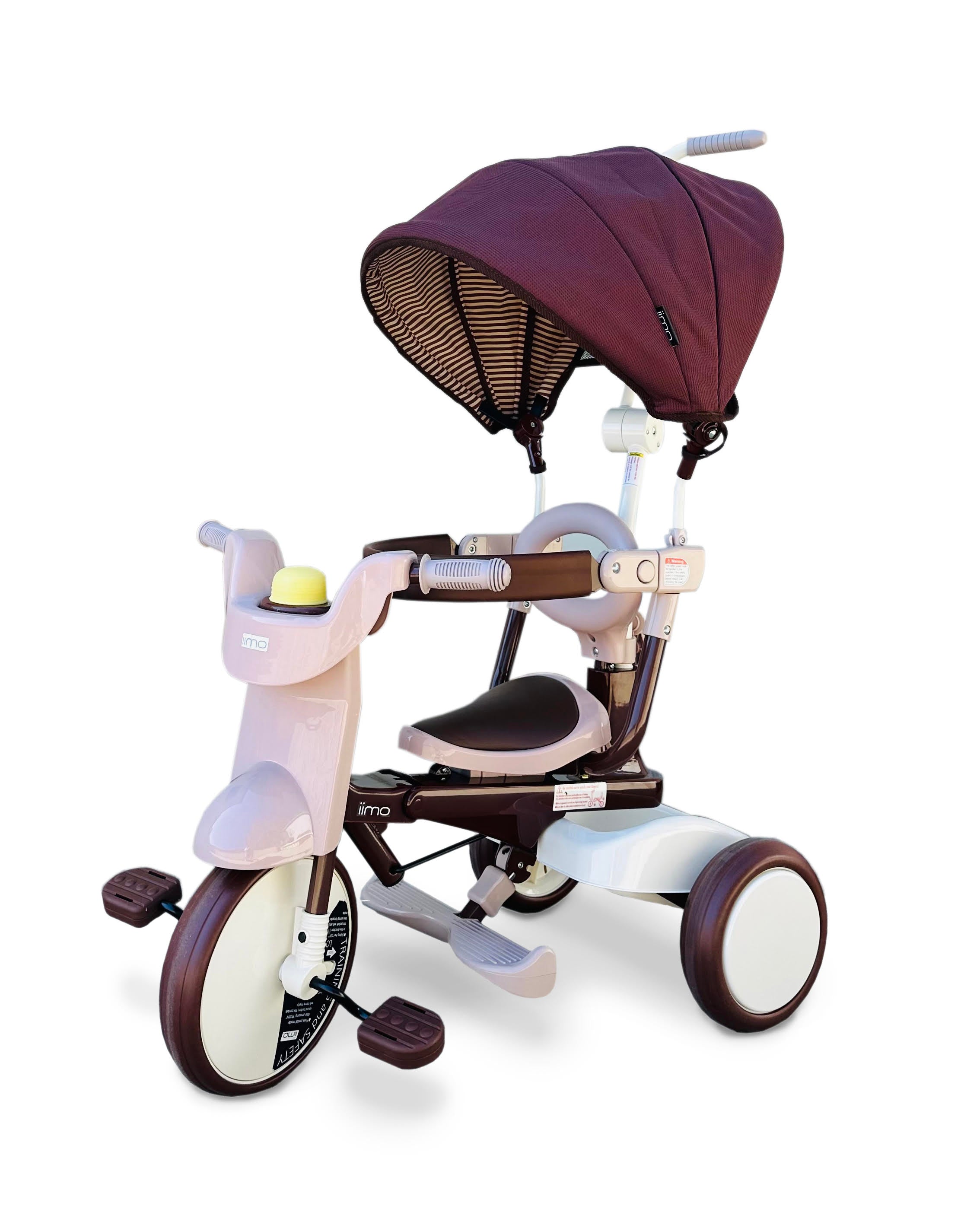 Iimo 3-in-1 Foldable Tricycle With Canopy iimo Comfort Brown  