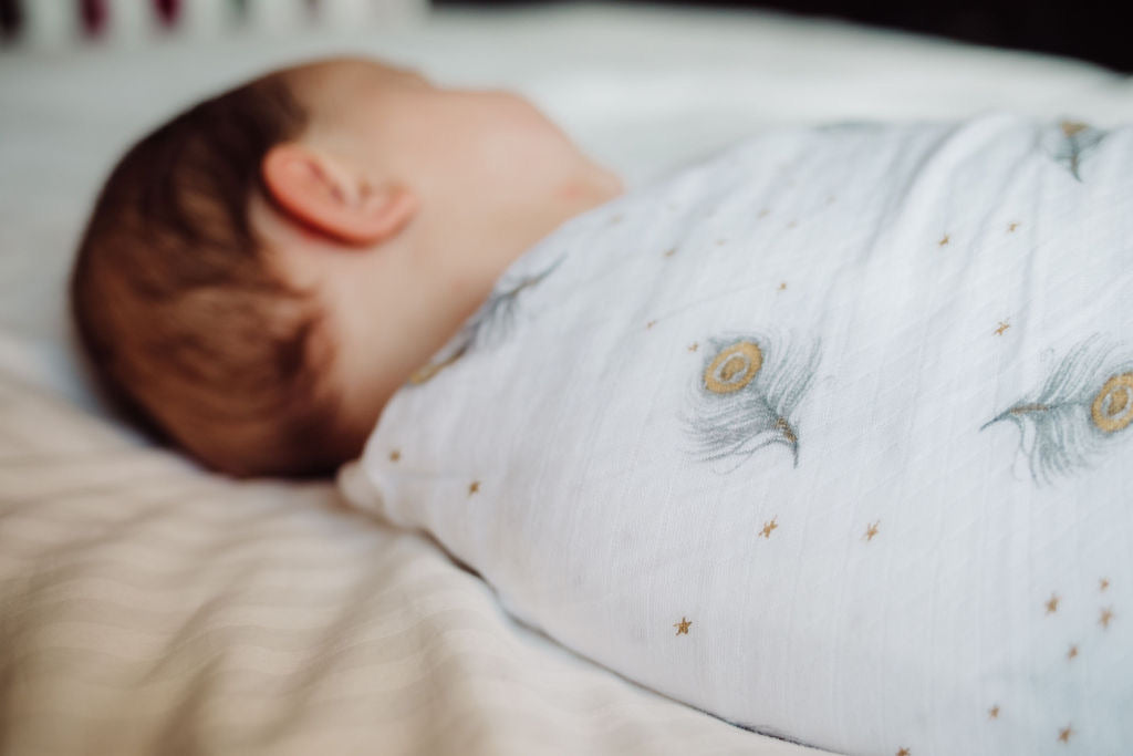 Organic Swaddle - Magical Feathers Malabar Baby   