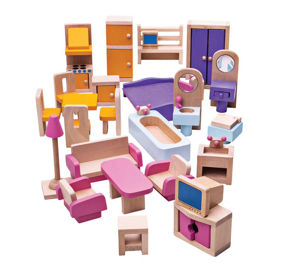 Heritage Playset Doll Furniture Set Bigjigs Toys   