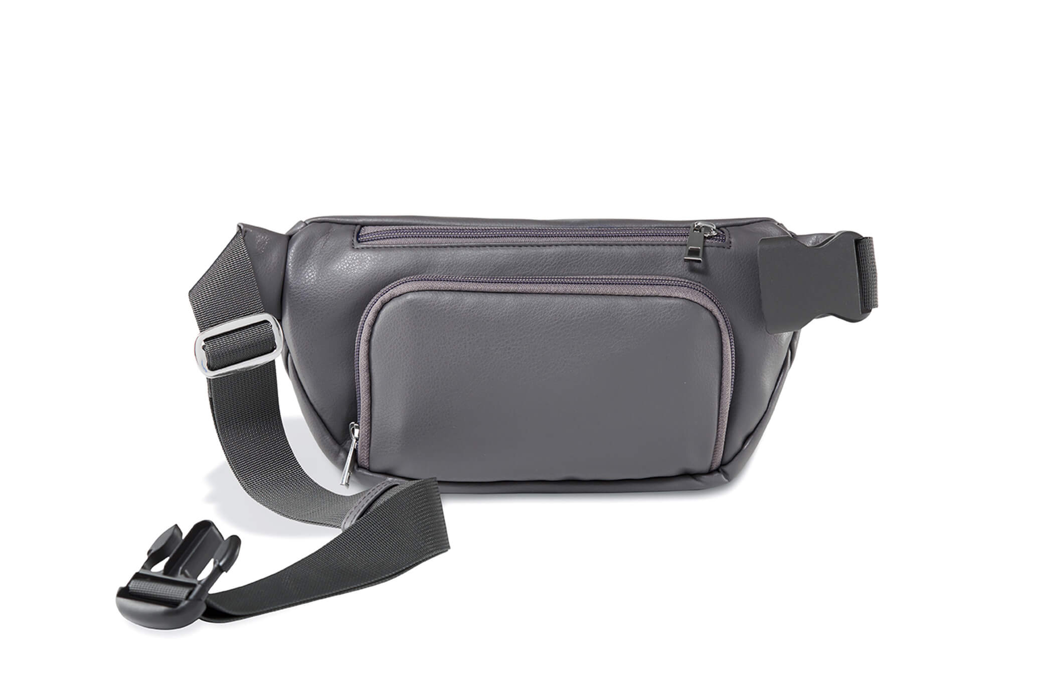 Kibou Vegan Leather Diaper Bag - Charcoal Kibou   