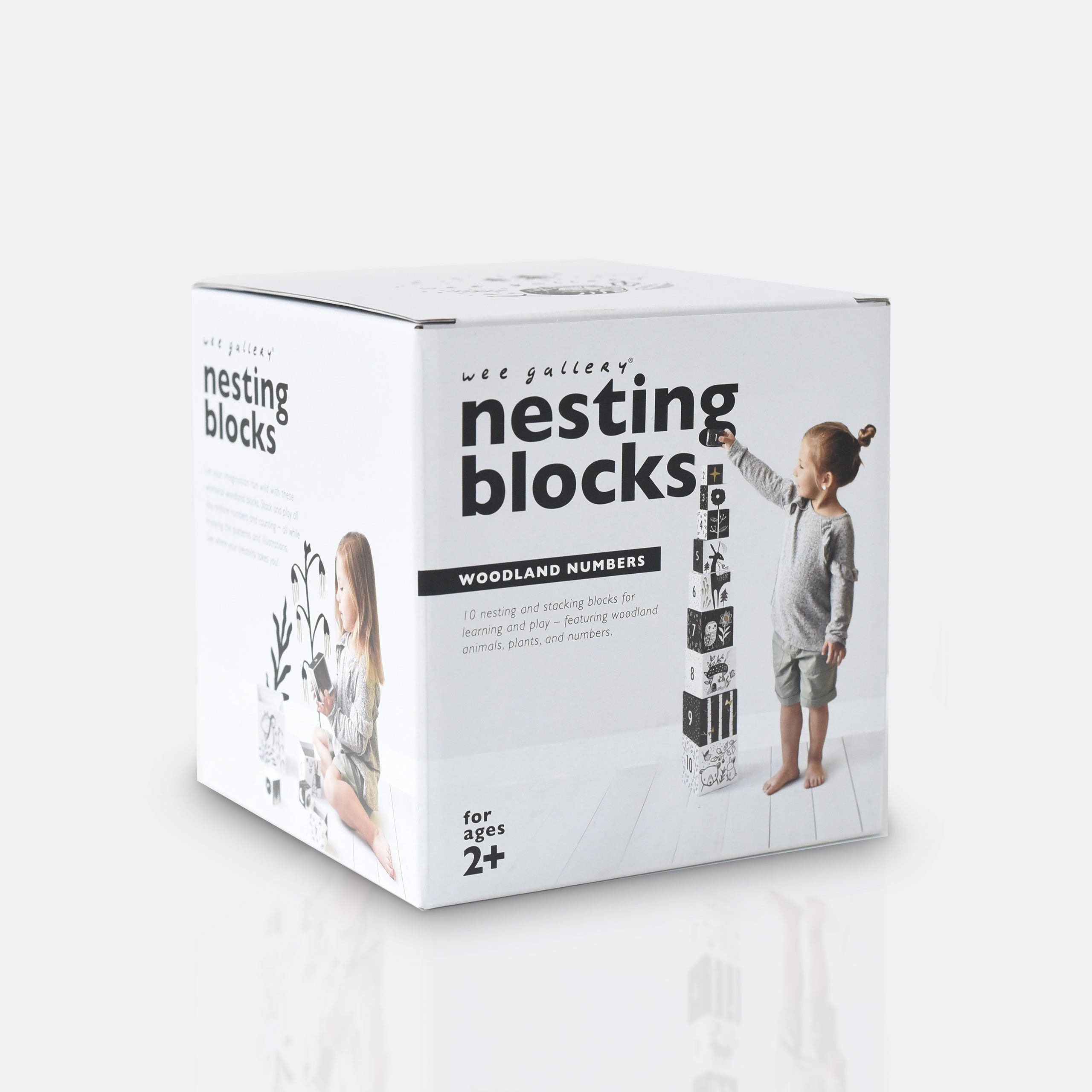 Nesting Blocks - Woodland Numbers Leo Paper   