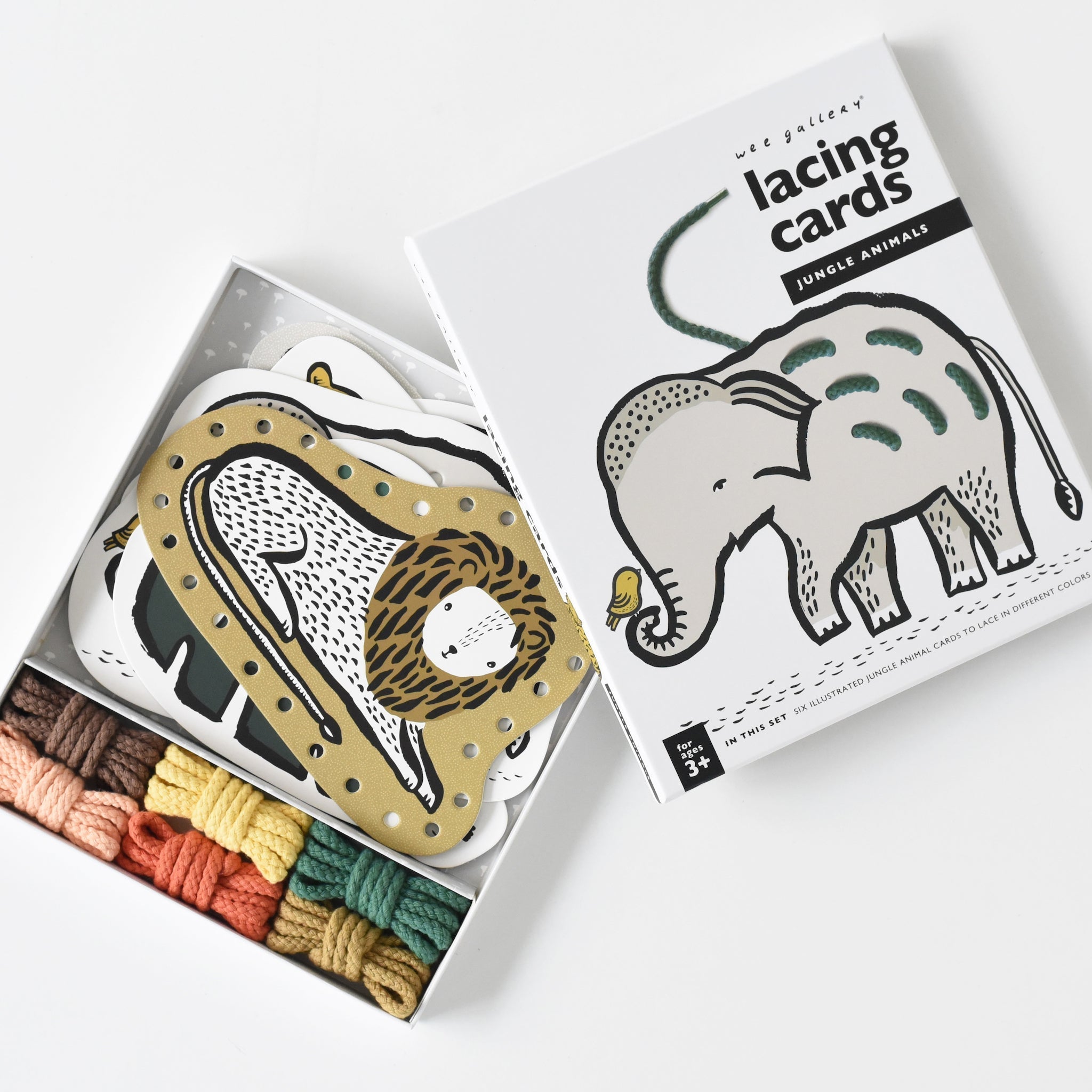 Lacing Cards - Jungle Animals Wee Gallery   