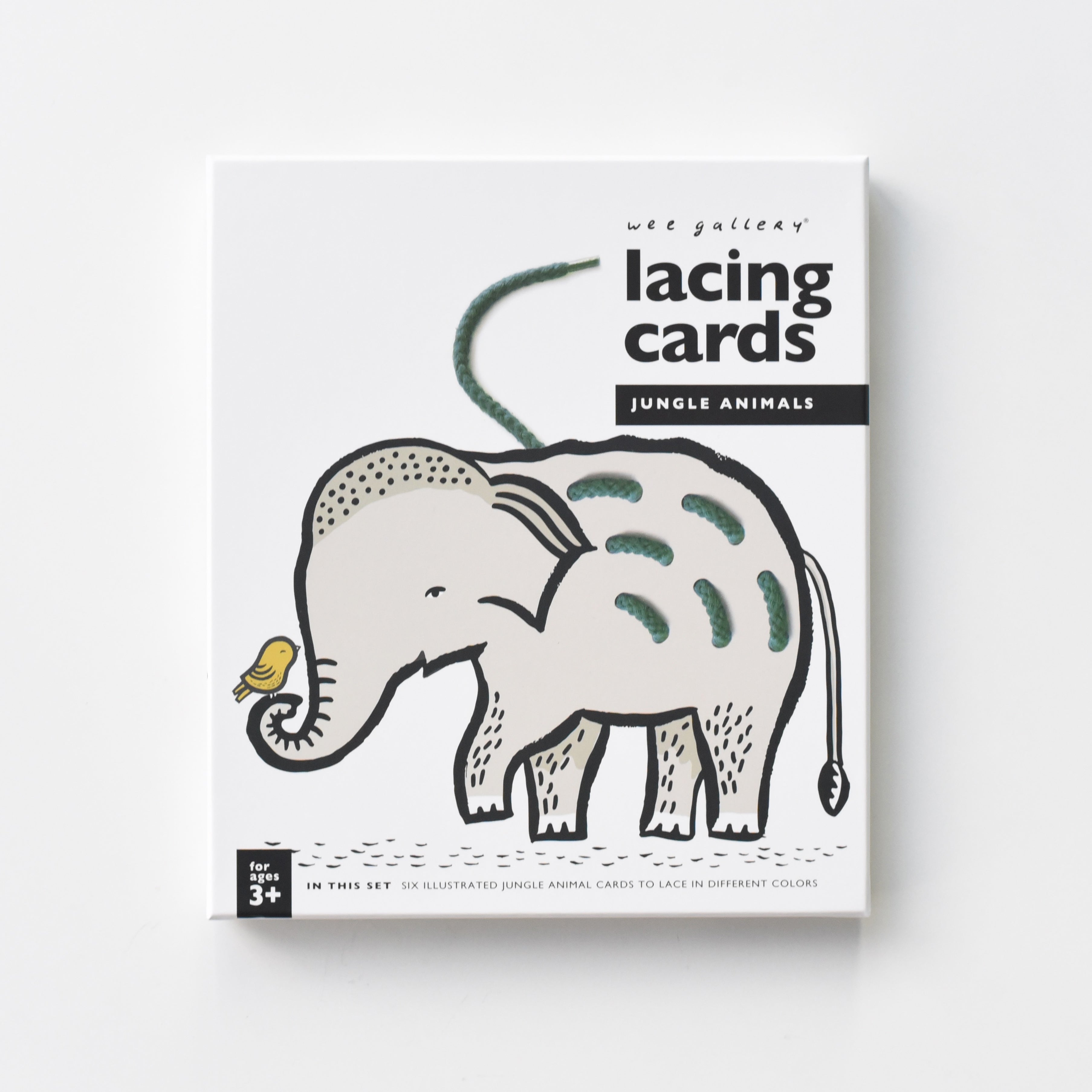 Lacing Cards - Jungle Animals Wee Gallery   