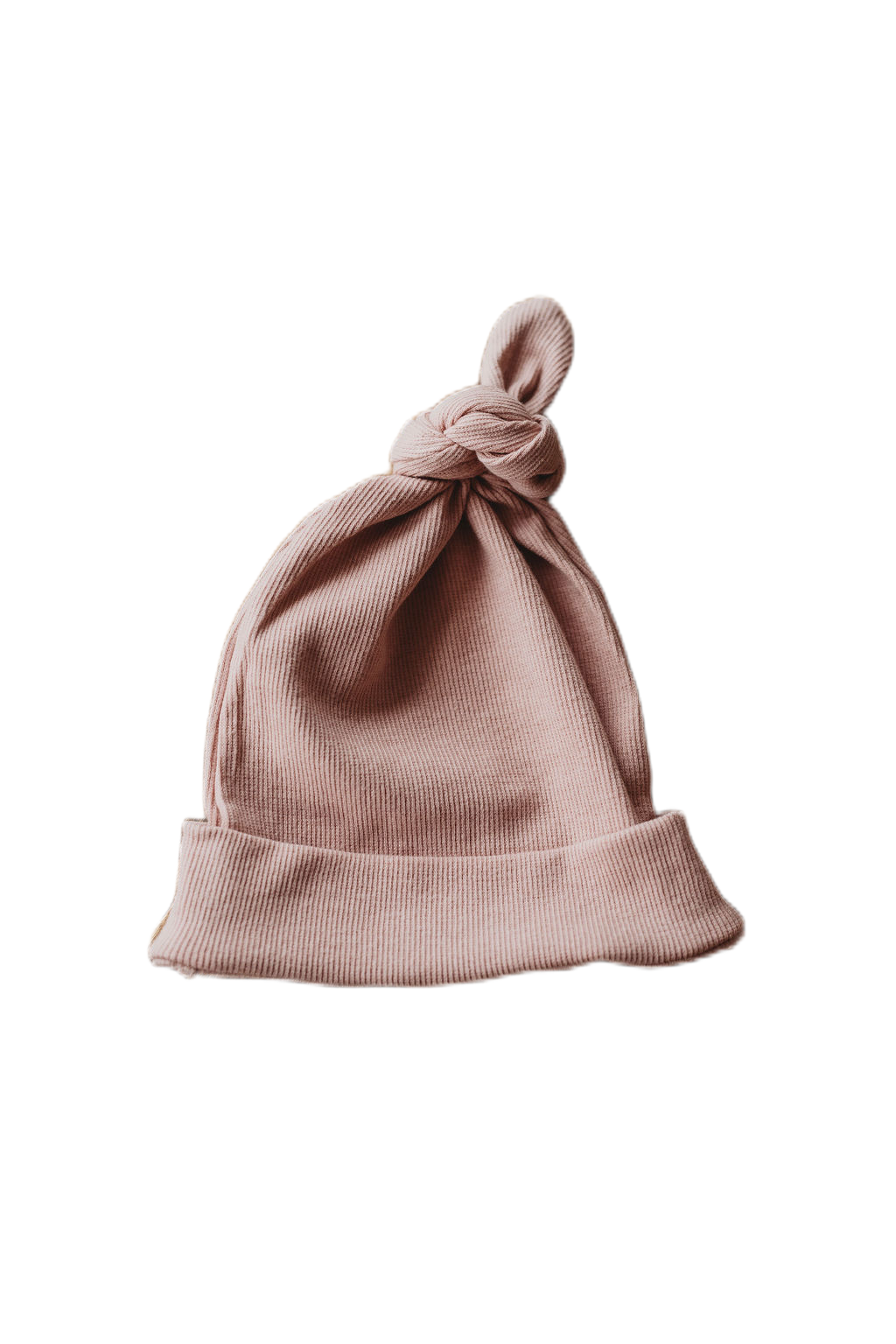 Knotted Hat in "Mauve" Chubby Lamb   