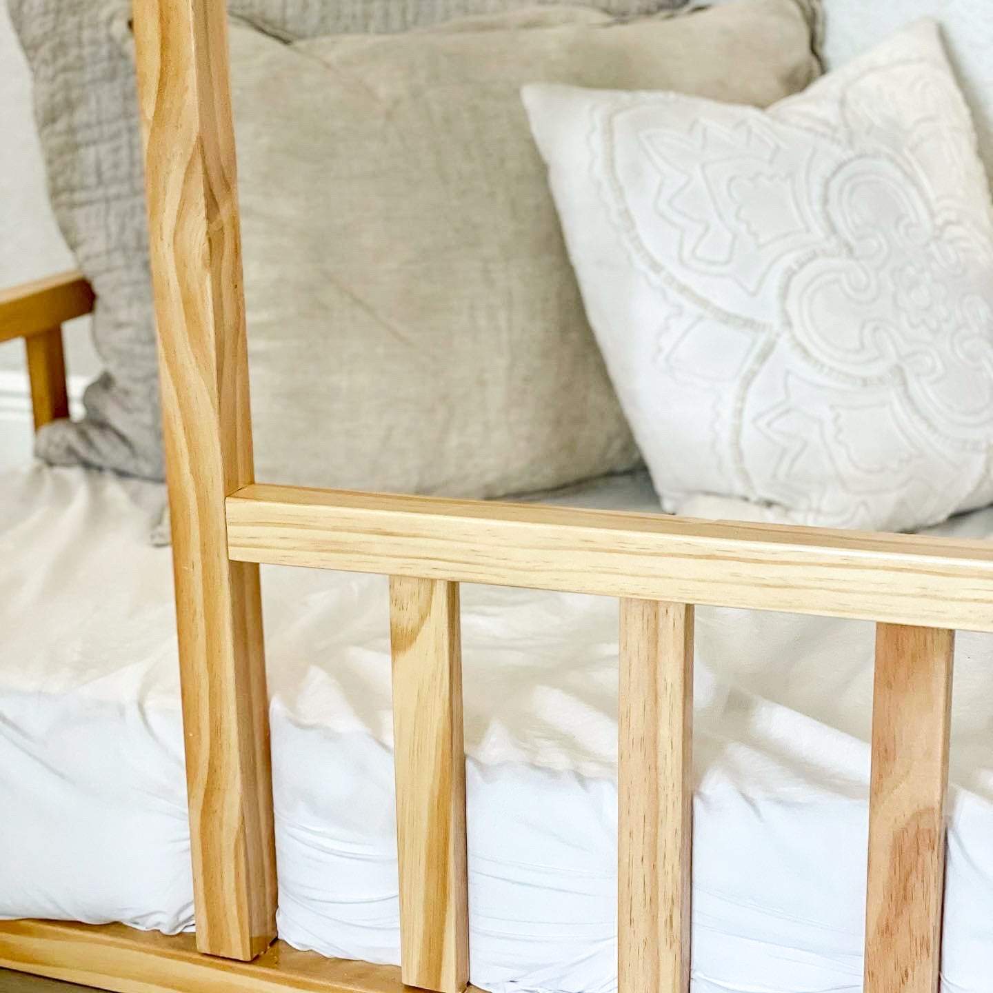 Montessori House Bed With Rails 2MamaBees   