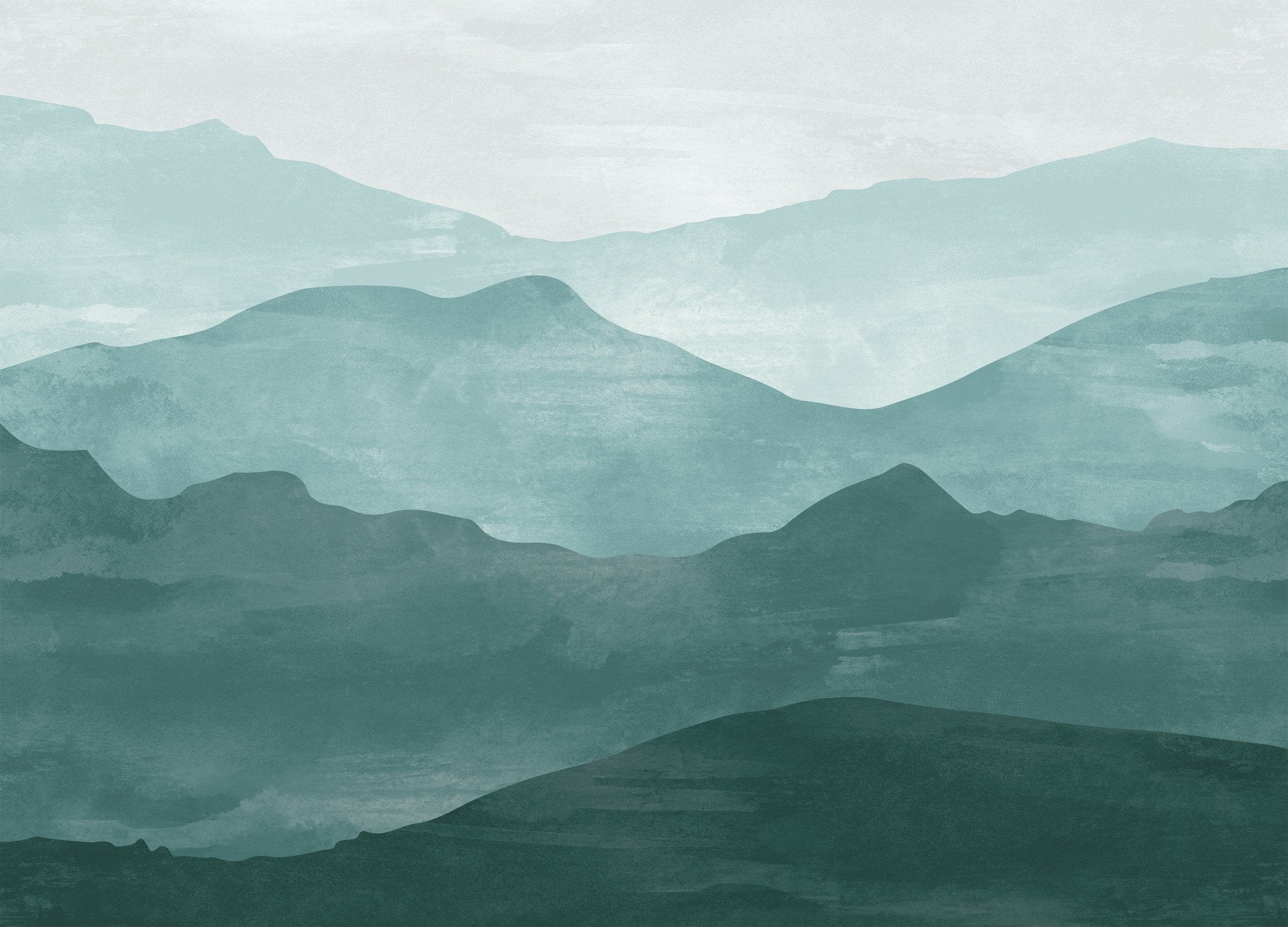 Watercolor Mountain Wallpaper Anewall   