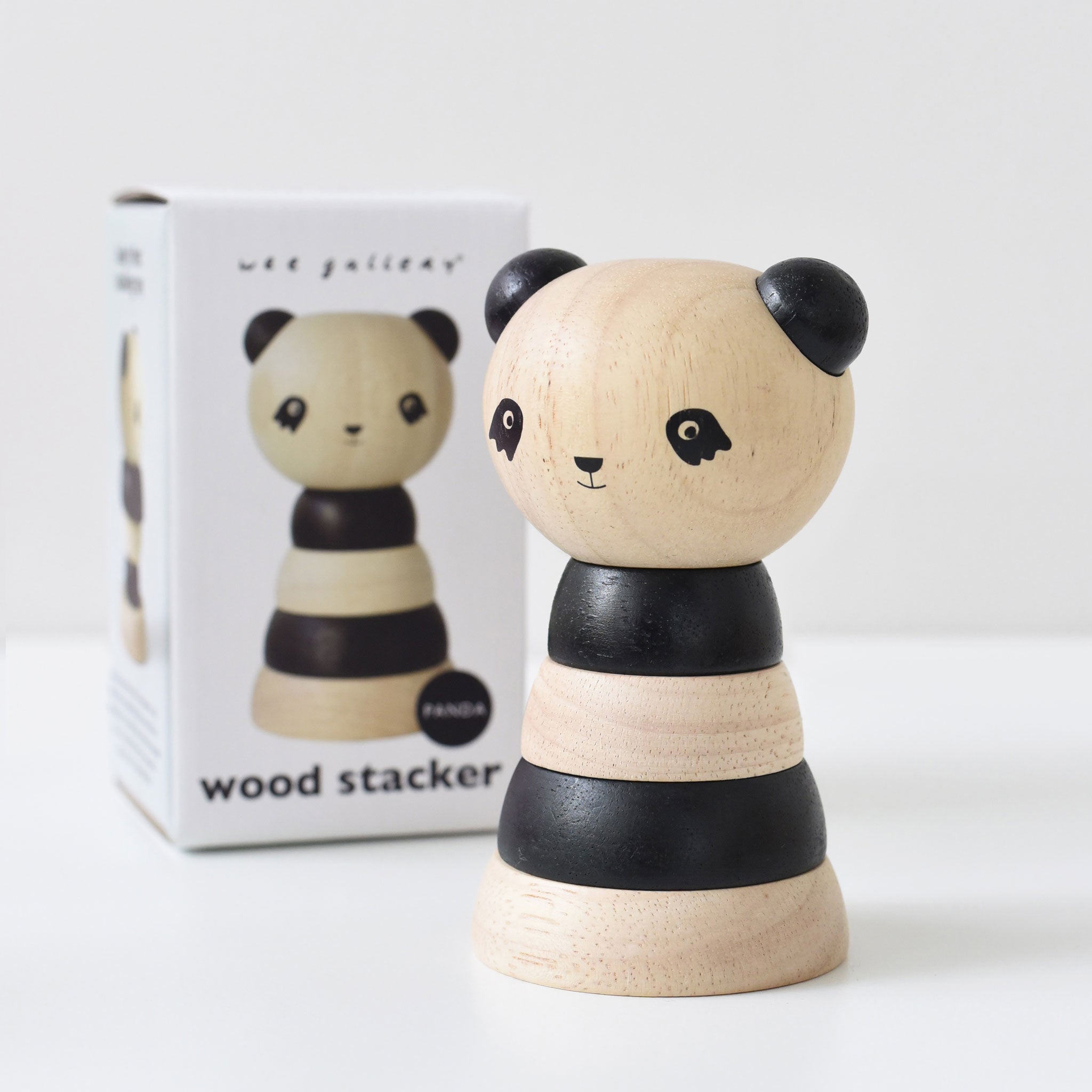 Wood Stacker - Panda Wee Gallery   