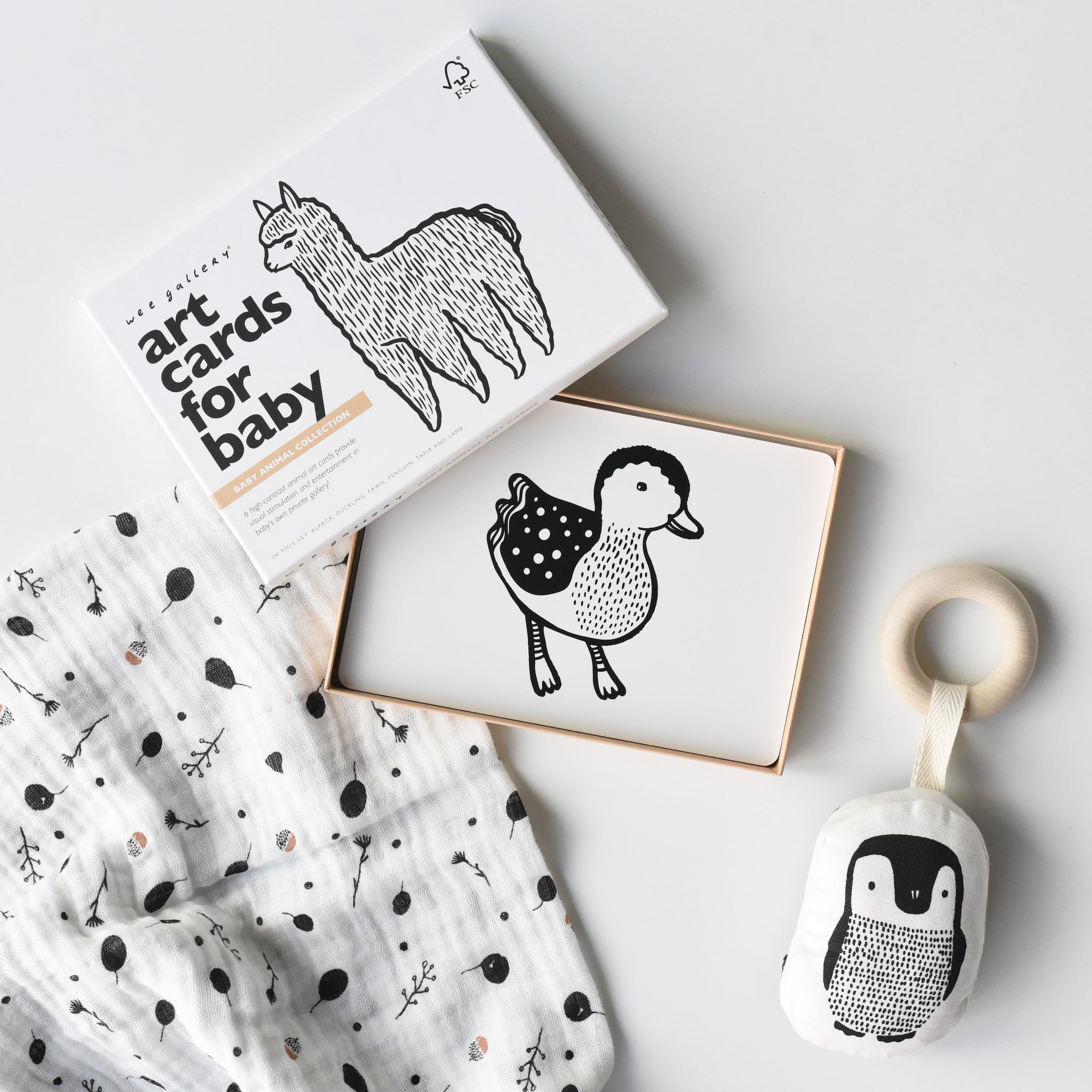 Newborn Baby Gift Set - Baby Animals Wee Gallery   