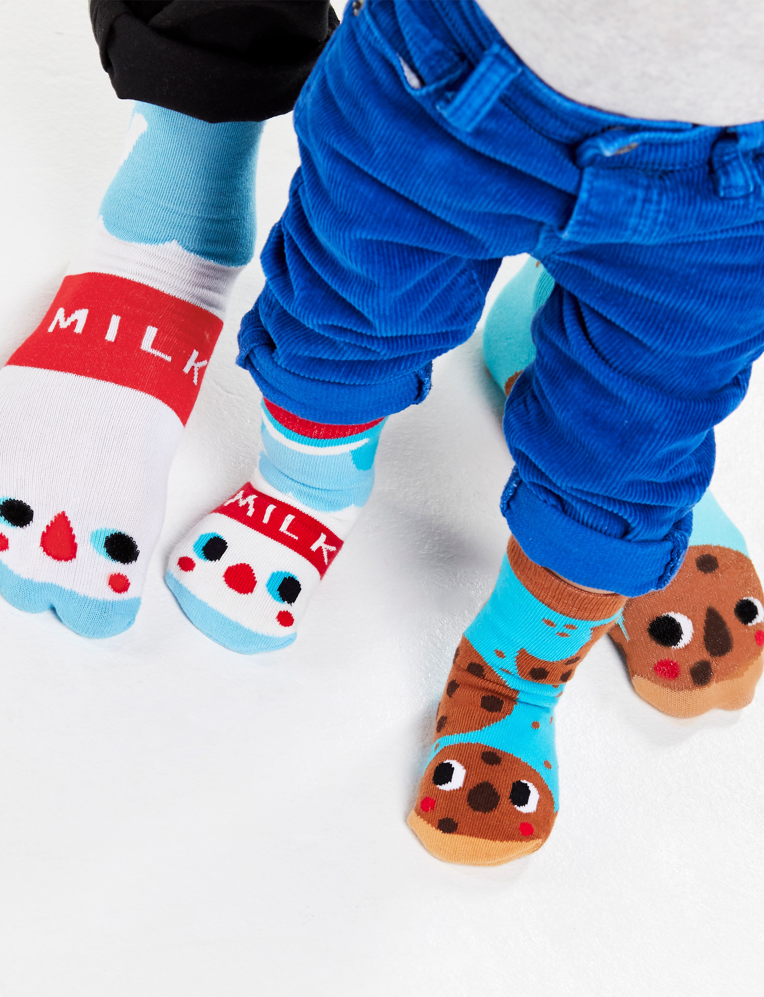 MILK & COOKIES DAD-and-ME MATCHY MISMATCHY SOCKS SET Pals Socks   